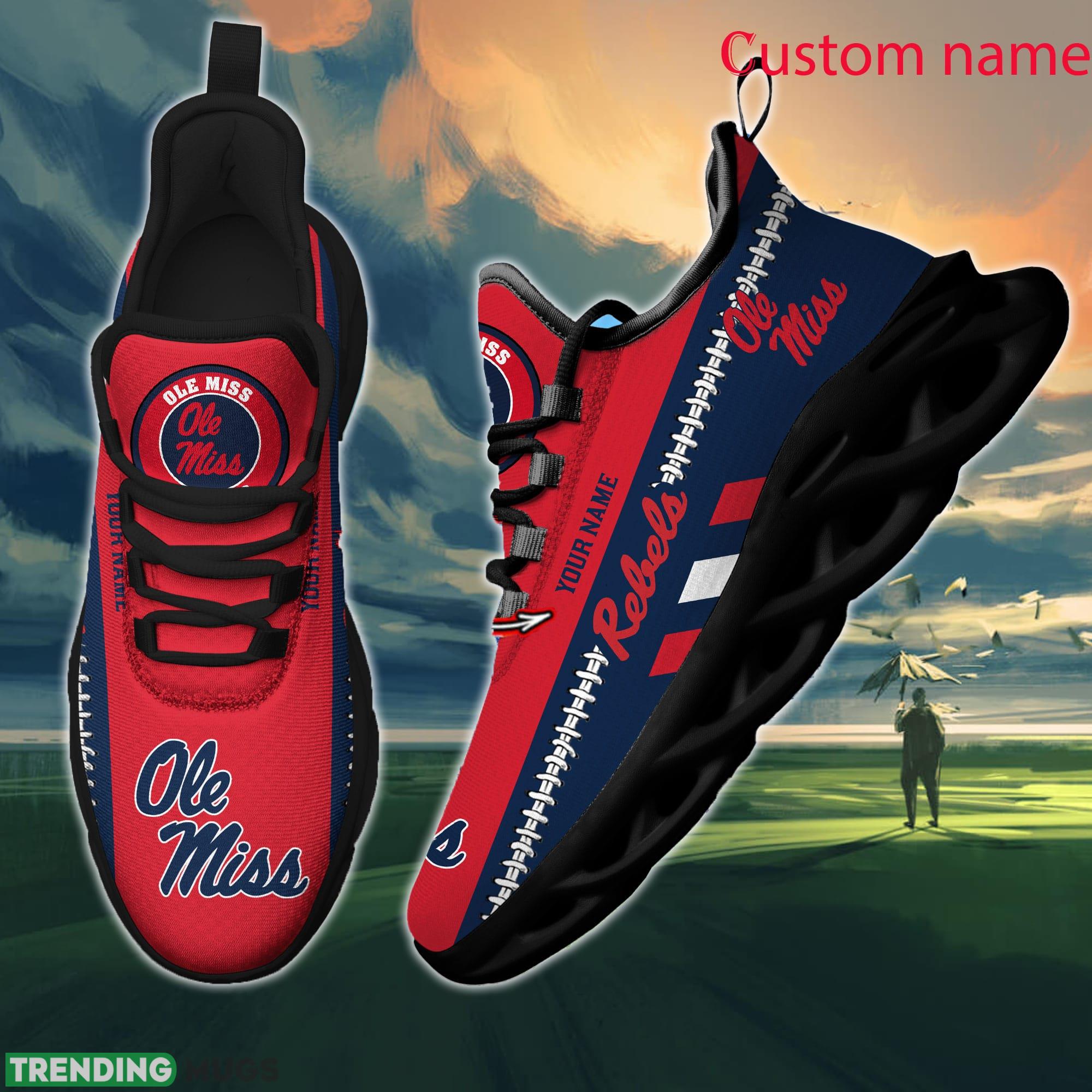 NCAA Ole Miss Rebels Max Soul Shoes Design For Fans Running Sneakers Custom Name Max Soul NCAA Ole Miss Rebels Max Soul Shoes Design For Fans Running Sneakers Custom Name Max Soul