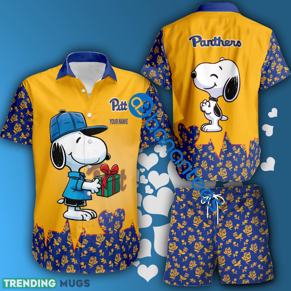 NCAA Pittsburgh Panthers Snoopy Gift Boyfriend And Girlfriend Hawaiian Shirt And Short Set Custom Name - NCAA Pittsburgh Panthers Snoopy Gift Boyfriend And Girlfriend Hawaiian Shirt And Short Set Custom Name NCAA Pittsburgh Panthers Snoopy Gift Boyfriend And Girlfriend Hawaiian Shirt And Short Set Custom Name - NCAA Pittsburgh Panthers Snoopy Gift Boyfriend And Girlfriend Hawaiian Shirt And Short Set Custom Name