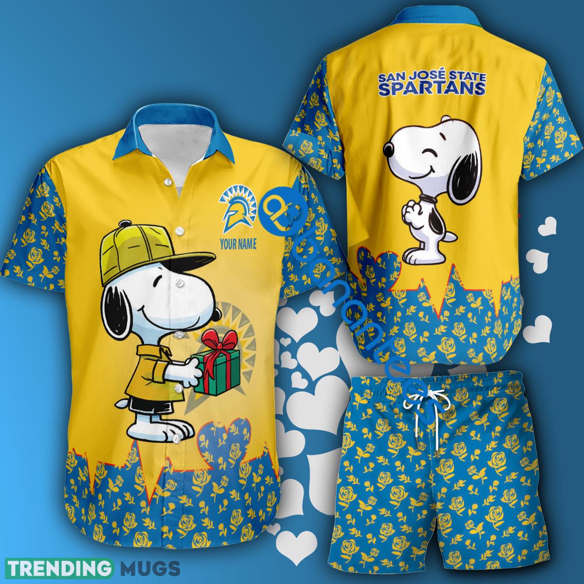 NCAA San Jose State Spartans Snoopy Gift Boyfriend And Girlfriend Hawaiian Shirt And Short Set Custom Name - NCAA San Jose State Spartans Snoopy Gift Boyfriend And Girlfriend Hawaiian Shirt And Short Set Custom Name NCAA San Jose State Spartans Snoopy Gift Boyfriend And Girlfriend Hawaiian Shirt And Short Set Custom Name - NCAA San Jose State Spartans Snoopy Gift Boyfriend And Girlfriend Hawaiian Shirt And Short Set Custom Name