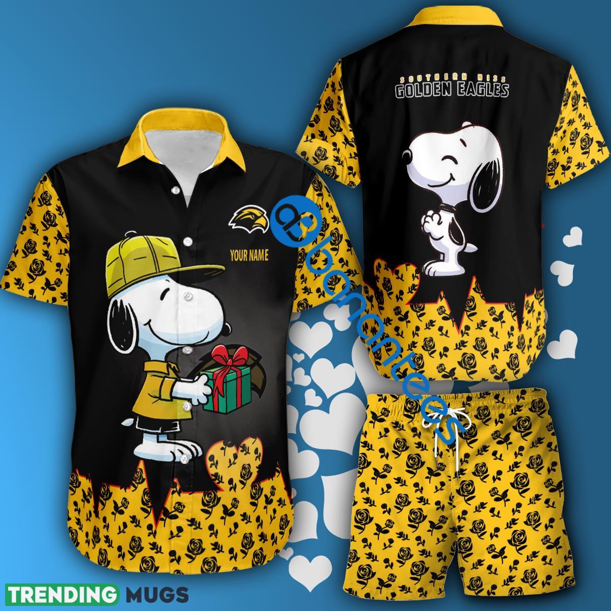 NCAA Southern Miss Golden Eagles Snoopy Gift Boyfriend And Girlfriend Combo Hawaiian Shirt And Short Custom Name - NCAA Southern Miss Golden Eagles Snoopy Gift Boyfriend And Girlfriend Combo Hawaiian Shirt And Short Custom Name NCAA Southern Miss Golden Eagles Snoopy Gift Boyfriend And Girlfriend Combo Hawaiian Shirt And Short Custom Name - NCAA Southern Miss Golden Eagles Snoopy Gift Boyfriend And Girlfriend Combo Hawaiian Shirt And Short Custom Name
