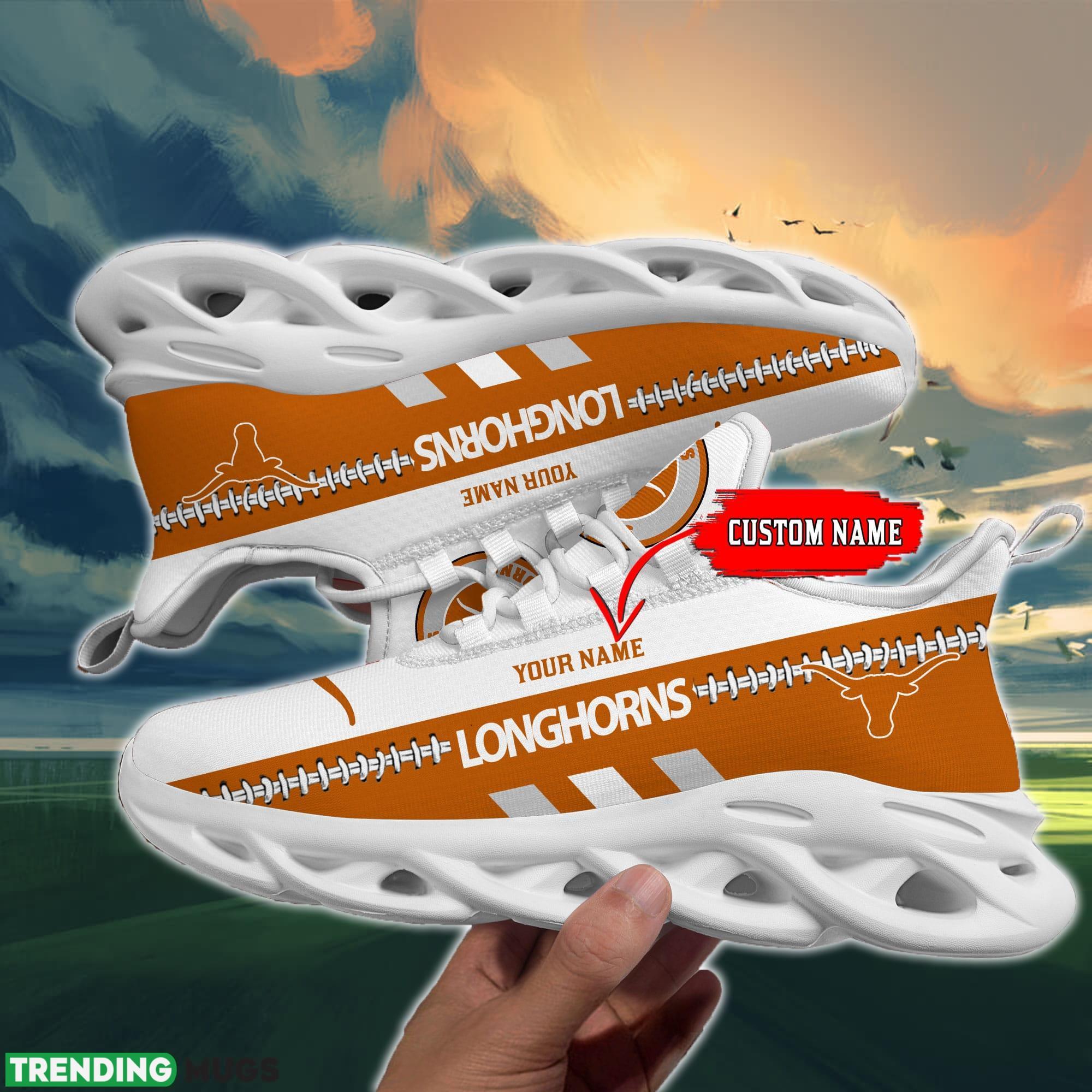 NCAA Texas Longhorns Max Soul Shoes Design For Fans Running Sneakers Custom Name Max Soul NCAA Texas Longhorns Max Soul Shoes Design For Fans Running Sneakers Custom Name Max Soul