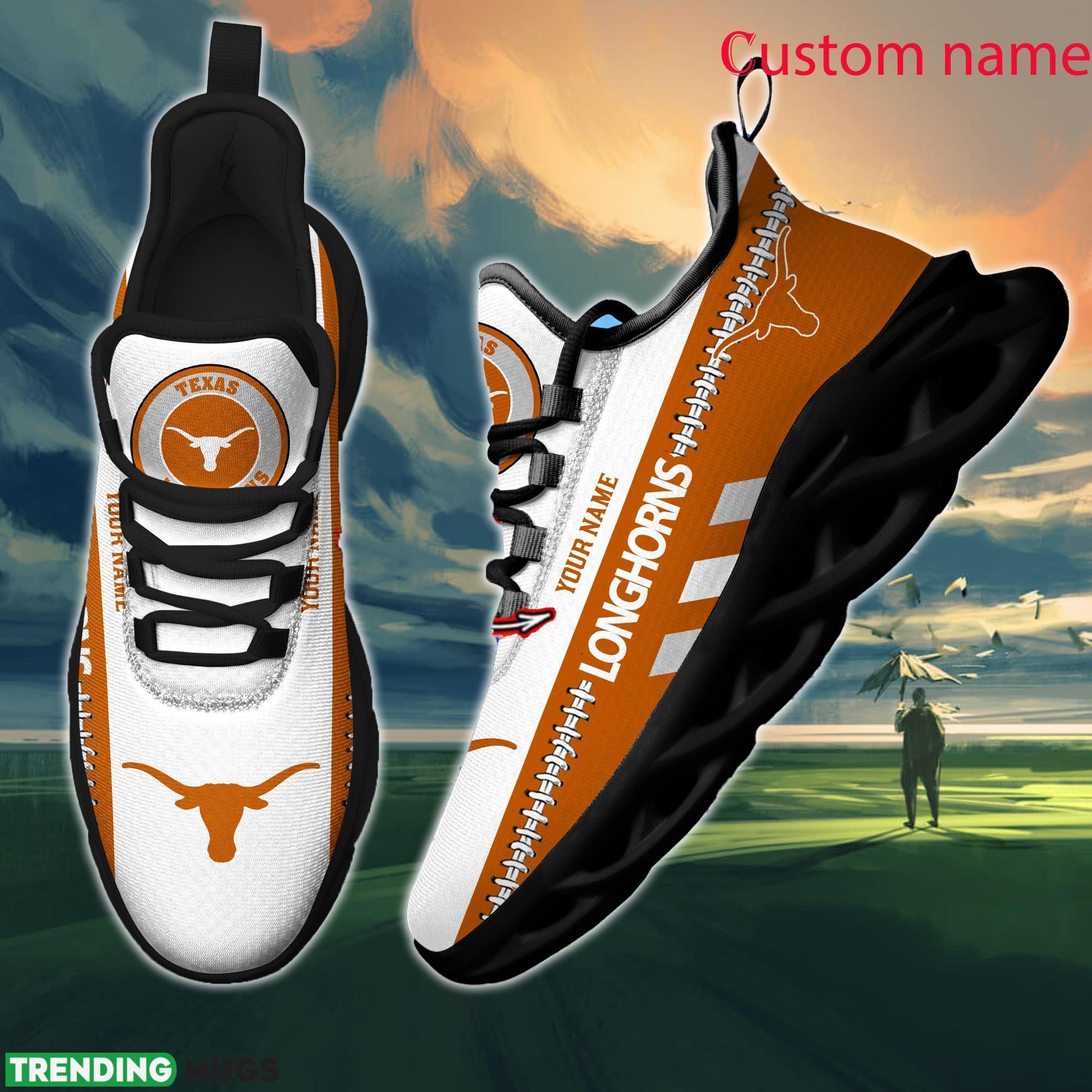 NCAA Texas Longhorns Max Soul Shoes Design For Fans Running Sneakers Custom Name Max Soul NCAA Texas Longhorns Max Soul Shoes Design For Fans Running Sneakers Custom Name Max Soul