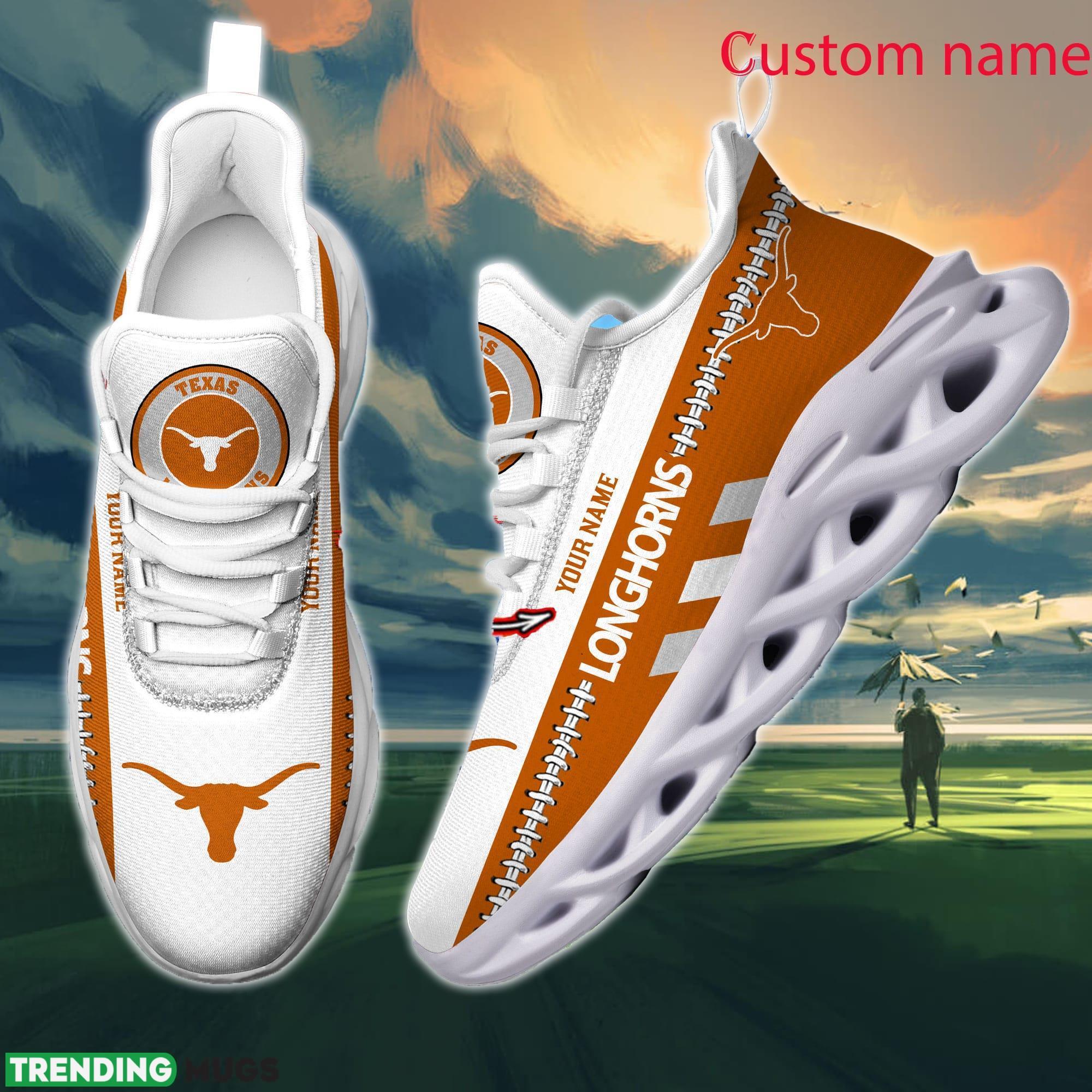 NCAA Texas Longhorns Max Soul Shoes Design For Fans Running Sneakers Custom Name Max Soul NCAA Texas Longhorns Max Soul Shoes Design For Fans Running Sneakers Custom Name Max Soul