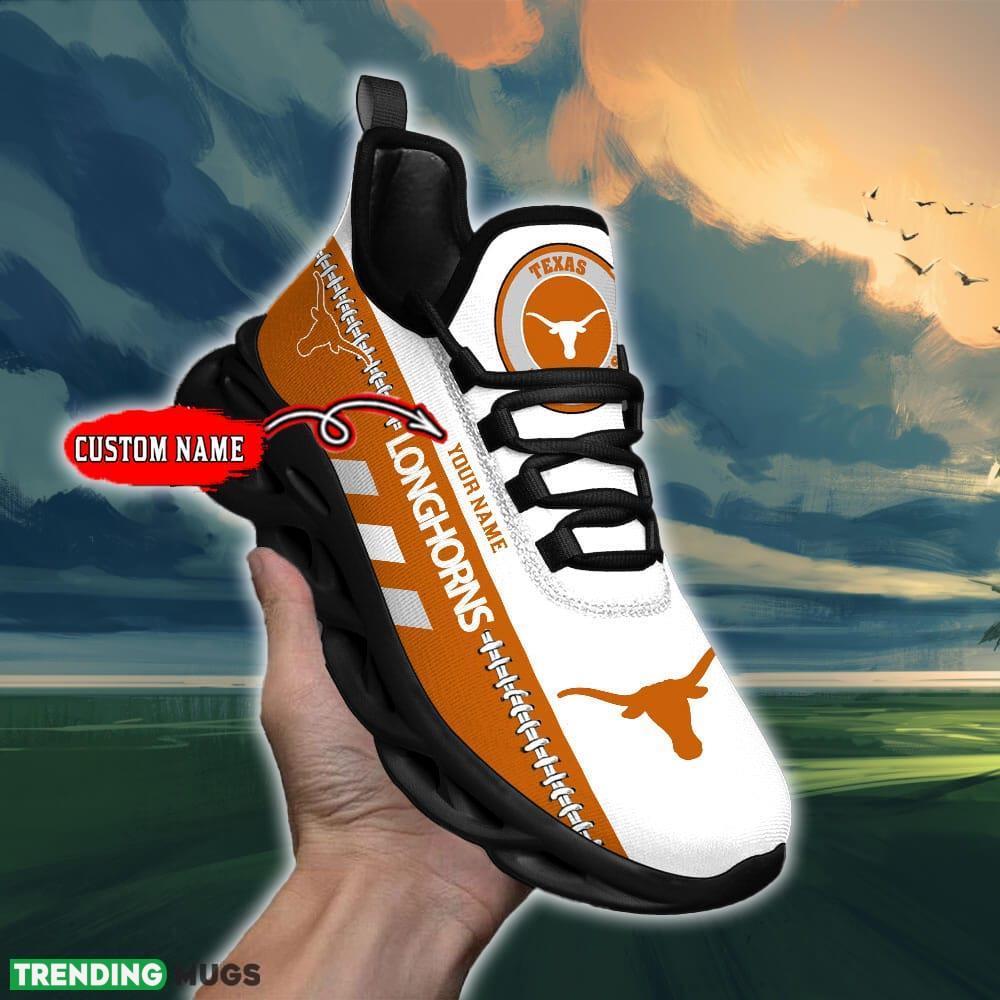 NCAA Texas Longhorns Max Soul Shoes Design For Fans Running Sneakers Custom Name Max Soul NCAA Texas Longhorns Max Soul Shoes Design For Fans Running Sneakers Custom Name Max Soul
