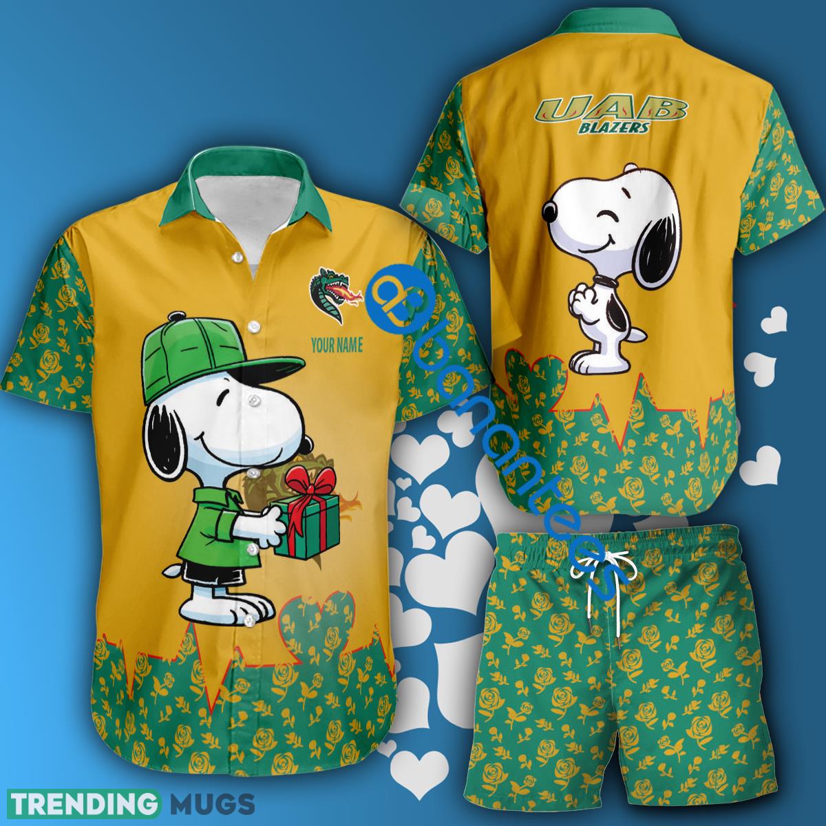 NCAA UAB Blazers Snoopy Gift Boyfriend And Girlfriend Combo Hawaiian Shirt And Short Custom Name - NCAA UAB Blazers Snoopy Gift Boyfriend And Girlfriend Combo Hawaiian Shirt And Short Custom Name NCAA UAB Blazers Snoopy Gift Boyfriend And Girlfriend Combo Hawaiian Shirt And Short Custom Name - NCAA UAB Blazers Snoopy Gift Boyfriend And Girlfriend Combo Hawaiian Shirt And Short Custom Name