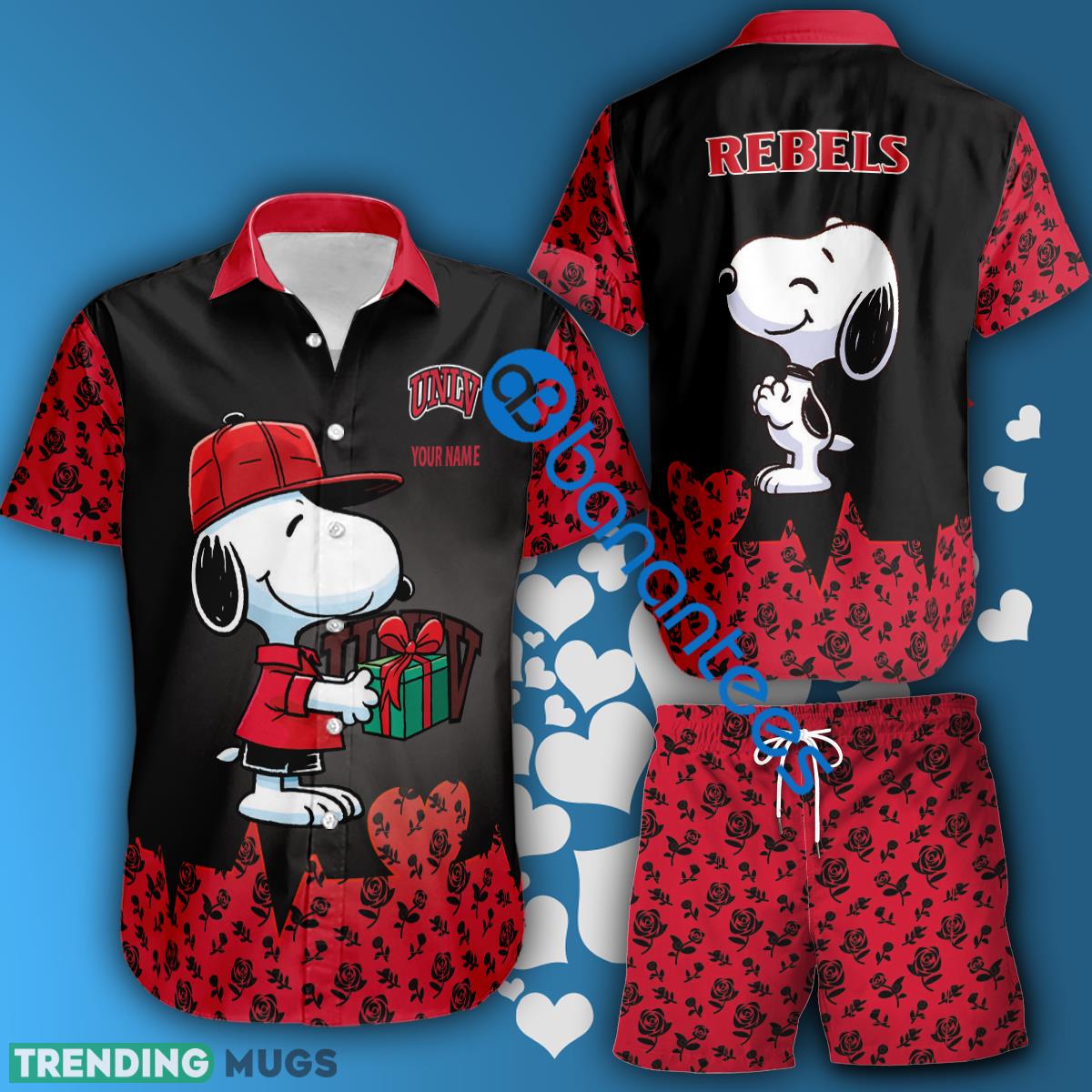 NCAA UNLV Rebels Snoopy Gift Boyfriend And Girlfriend Hawaiian Shirt And Short Set Custom Name - NCAA UNLV Rebels Snoopy Gift Boyfriend And Girlfriend Hawaiian Shirt And Short Set Custom Name NCAA UNLV Rebels Snoopy Gift Boyfriend And Girlfriend Hawaiian Shirt And Short Set Custom Name - NCAA UNLV Rebels Snoopy Gift Boyfriend And Girlfriend Hawaiian Shirt And Short Set Custom Name