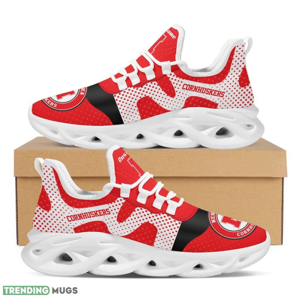 Nebraska Cornhuskers Custom Name Sports Best Seller Design Max Soul Shoes University Of NebraskaLincoln - Nebraska Cornhuskers Sports Best Seller Design Max Soul Shoes University Of NebraskaLincoln_1