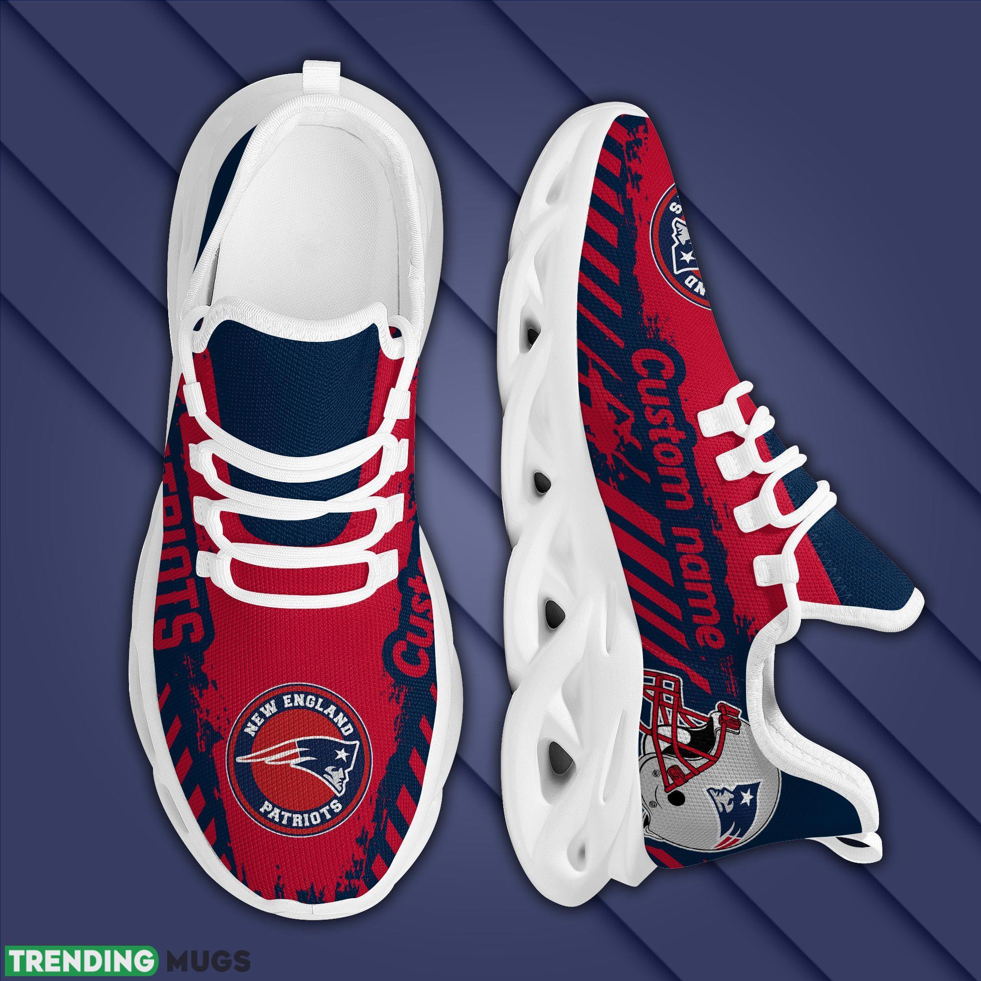 New England Patriots Americanfootball Team Helmet Custom Name Men And Women Max Soul Sneakers Shoes For Fans Max Soul New England Patriots Americanfootball Team Helmet Custom Name Men And Women Max Soul Sneakers Shoes For Fans Max Soul