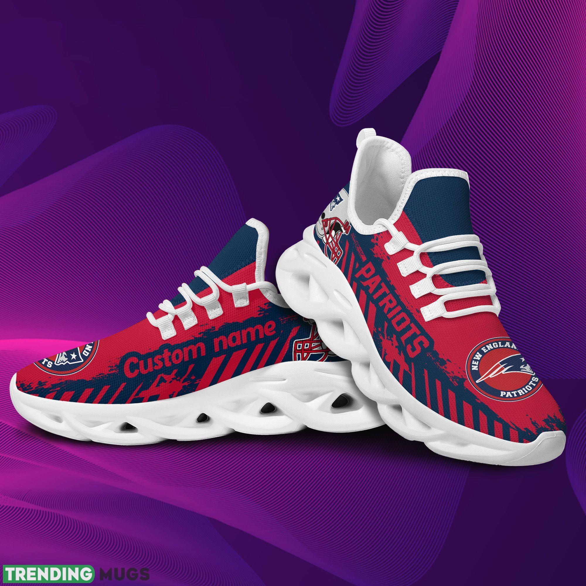 New England Patriots Americanfootball Team Helmet Custom Name Men And Women Max Soul Sneakers Shoes For Fans Max Soul New England Patriots Americanfootball Team Helmet Custom Name Men And Women Max Soul Sneakers Shoes For Fans Max Soul