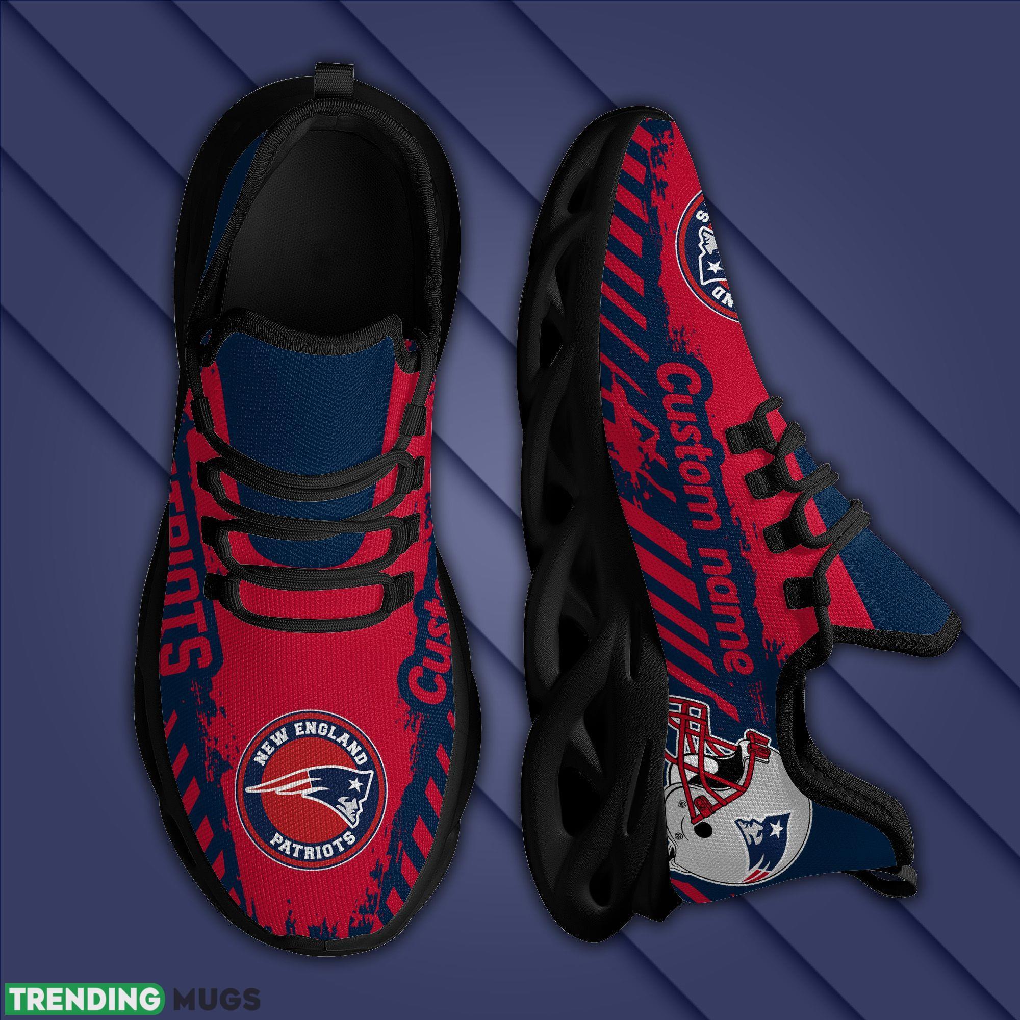 New England Patriots Americanfootball Team Helmet Custom Name Men And Women Max Soul Sneakers Shoes For Fans Max Soul New England Patriots Americanfootball Team Helmet Custom Name Men And Women Max Soul Sneakers Shoes For Fans Max Soul