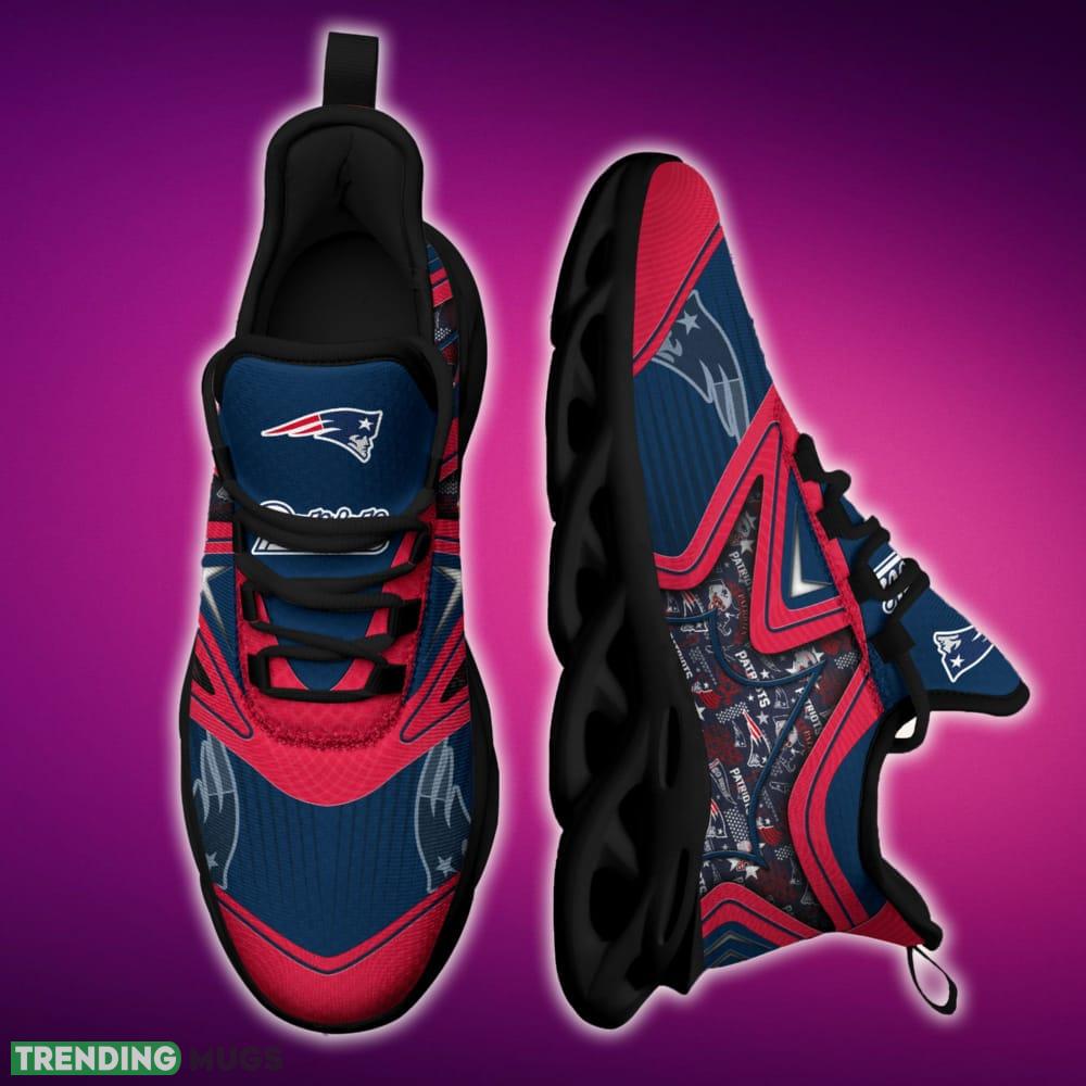 New England Patriots Black And White Performance Sports Sneakers Ideas For Men And Women Gift Max Soul Shoes - New England Patriots Black And White Clunky Shoes For Fans This Season_1 New England Patriots Black And White Performance Sports Sneakers Ideas For Men And Women Gift Max Soul Shoes - New England Patriots Black And White Clunky Shoes For Fans This Season_1