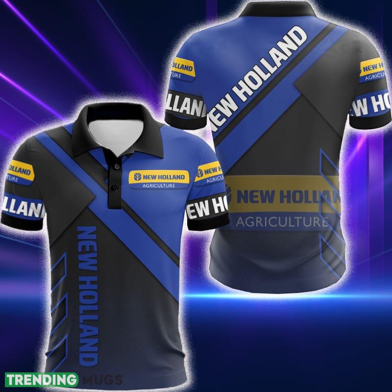 New Holland Truck Big Logo Hidden 3D Golf Polo Shirt For Men And Women - New Holland Truck Big Logo Hidden 3D Golf Polo Shirt For Men And Women New Holland Truck Big Logo Hidden 3D Golf Polo Shirt For Men And Women - New Holland Truck Big Logo Hidden 3D Golf Polo Shirt For Men And Women