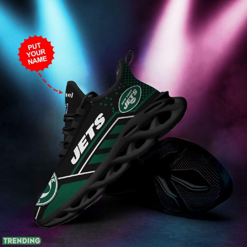 New York Jets Custom Name Max Soul Sneaker Shoes For Fan Max Soul New York Jets Custom Name Max Soul Sneaker Shoes For Fan Max Soul