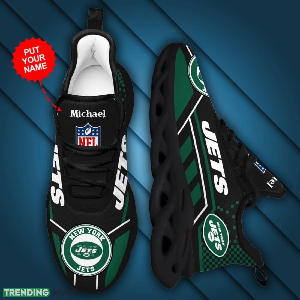 New York Jets Custom Name Max Soul Sneaker Shoes For Fan Max Soul New York Jets Custom Name Max Soul Sneaker Shoes For Fan Max Soul