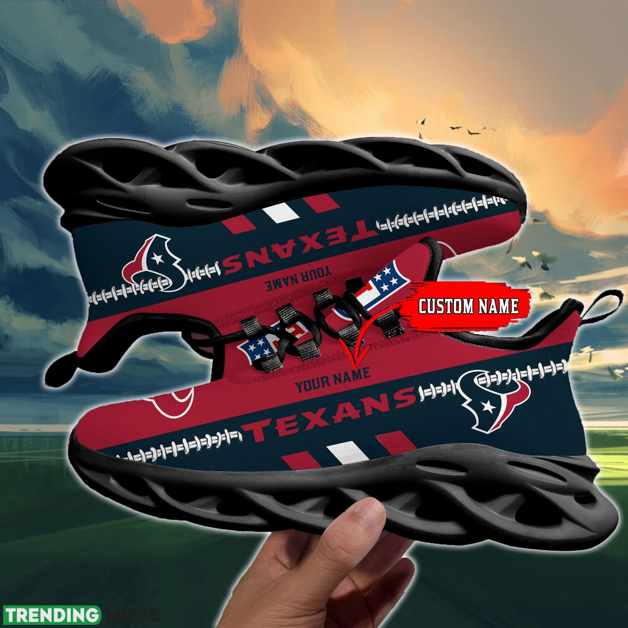 NFL Houston Texans Max Soul Shoes Design For Fans Running Sneakers Custom Name Max Soul NFL Houston Texans Max Soul Shoes Design For Fans Running Sneakers Custom Name Max Soul