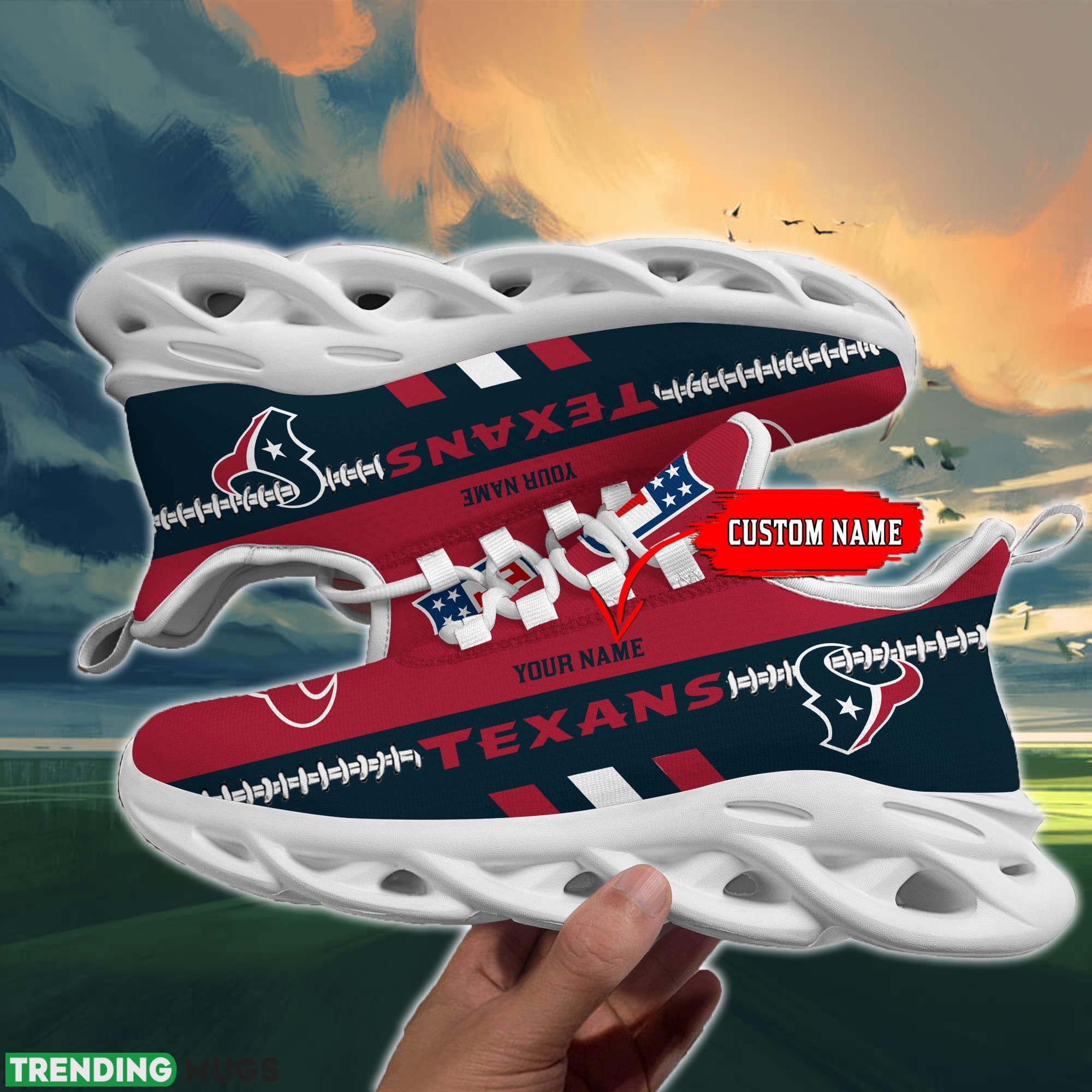 NFL Houston Texans Max Soul Shoes Design For Fans Running Sneakers Custom Name Max Soul NFL Houston Texans Max Soul Shoes Design For Fans Running Sneakers Custom Name Max Soul
