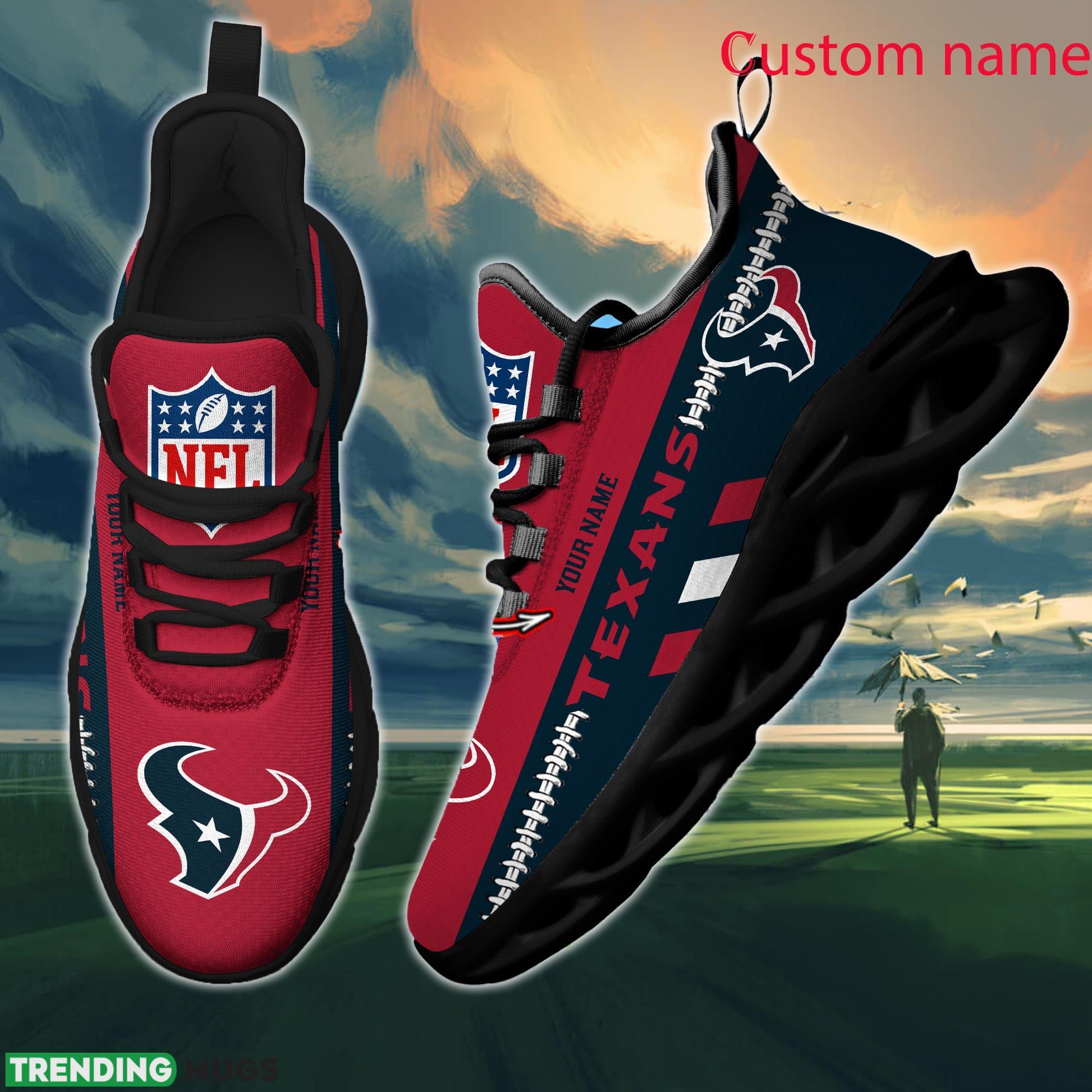 NFL Houston Texans Max Soul Shoes Design For Fans Running Sneakers Custom Name Max Soul NFL Houston Texans Max Soul Shoes Design For Fans Running Sneakers Custom Name Max Soul