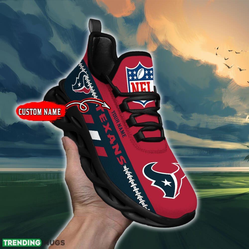 NFL Houston Texans Max Soul Shoes Design For Fans Running Sneakers Custom Name Max Soul NFL Houston Texans Max Soul Shoes Design For Fans Running Sneakers Custom Name Max Soul