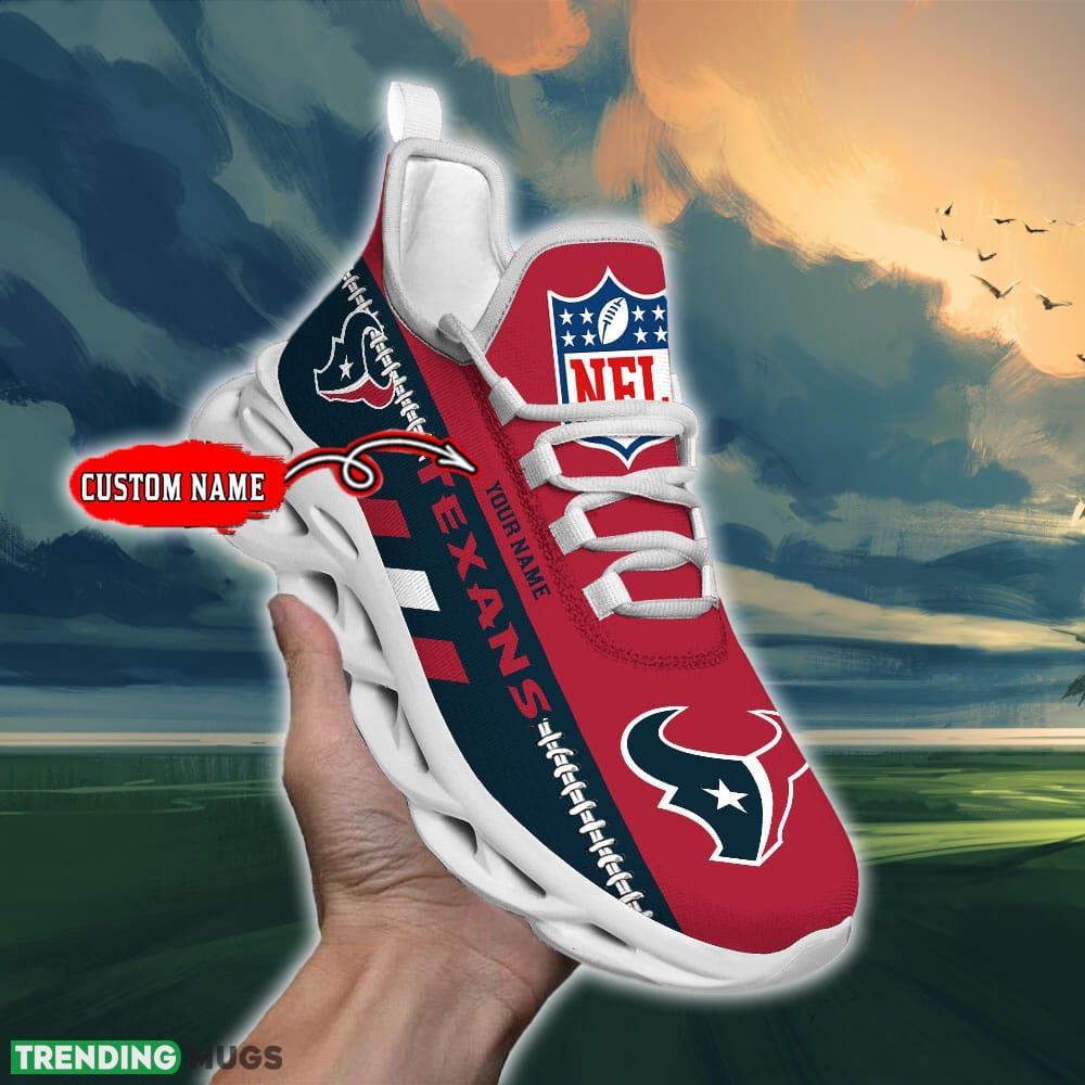 NFL Houston Texans Max Soul Shoes Design For Fans Running Sneakers Custom Name - NFL Houston Texans Max Soul Shoes_1 NFL Houston Texans Max Soul Shoes Design For Fans Running Sneakers Custom Name - NFL Houston Texans Max Soul Shoes_1
