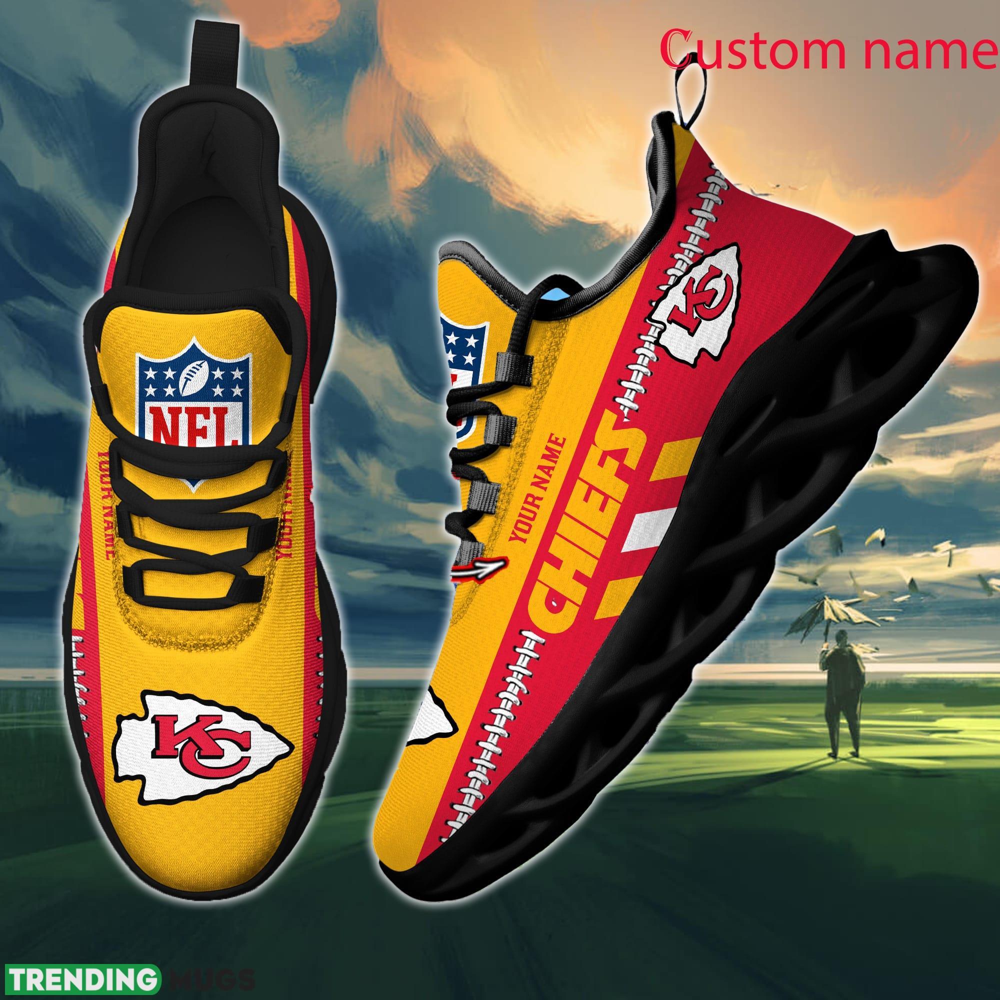 NFL Kansas City Chiefs Max Soul Shoes Design For Fans Running Sneakers Custom Name Max Soul NFL Kansas City Chiefs Max Soul Shoes Design For Fans Running Sneakers Custom Name Max Soul