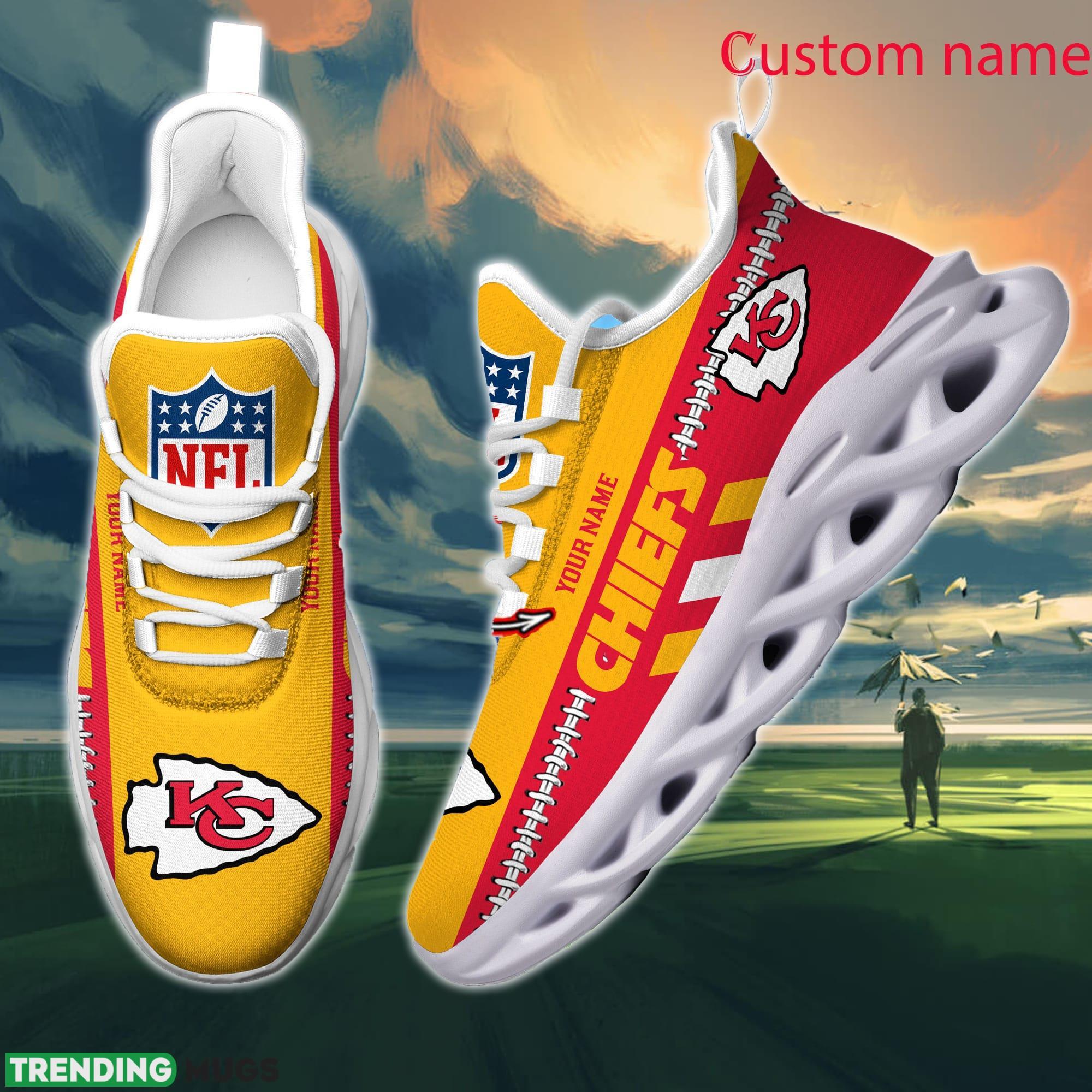 NFL Kansas City Chiefs Max Soul Shoes Design For Fans Running Sneakers Custom Name Max Soul NFL Kansas City Chiefs Max Soul Shoes Design For Fans Running Sneakers Custom Name Max Soul