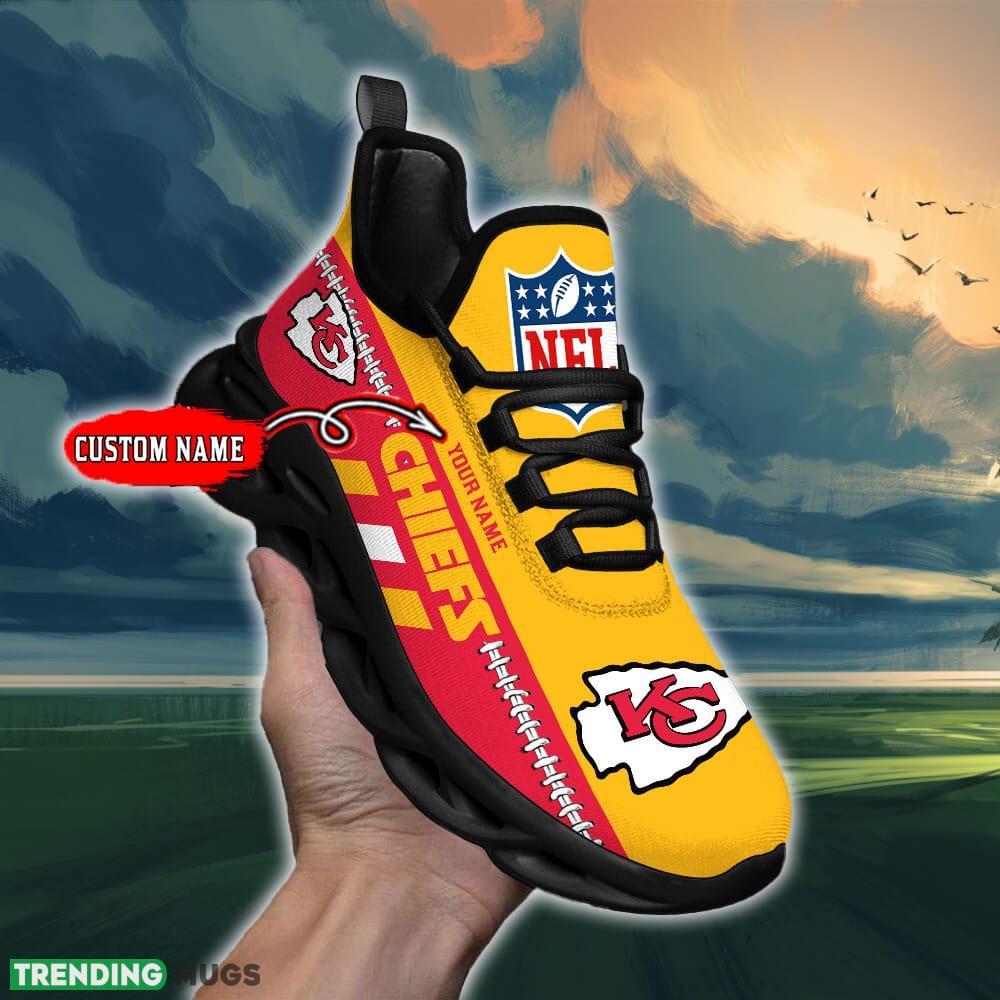 NFL Kansas City Chiefs Max Soul Shoes Design For Fans Running Sneakers Custom Name Max Soul NFL Kansas City Chiefs Max Soul Shoes Design For Fans Running Sneakers Custom Name Max Soul