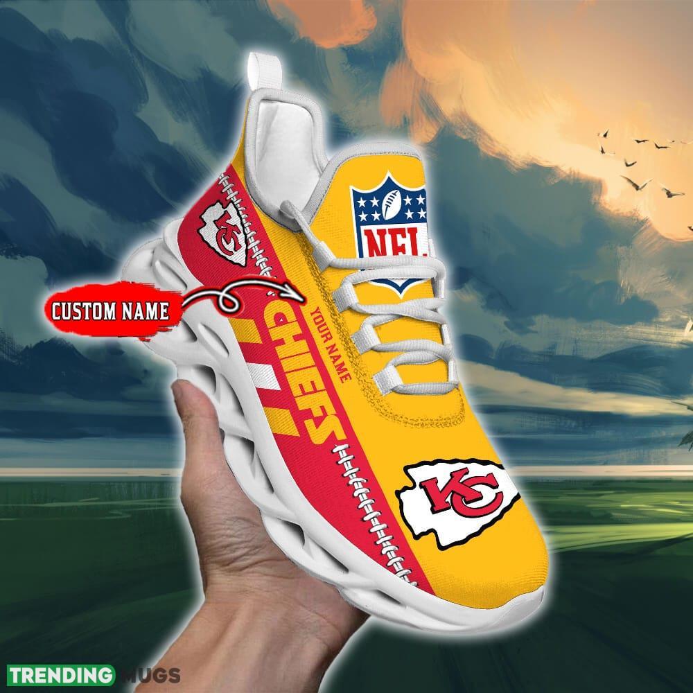 NFL Kansas City Chiefs Max Soul Shoes Design For Fans Running Sneakers Custom Name - NFL Kansas City Chiefs Max Soul Shoes_1 NFL Kansas City Chiefs Max Soul Shoes Design For Fans Running Sneakers Custom Name - NFL Kansas City Chiefs Max Soul Shoes_1