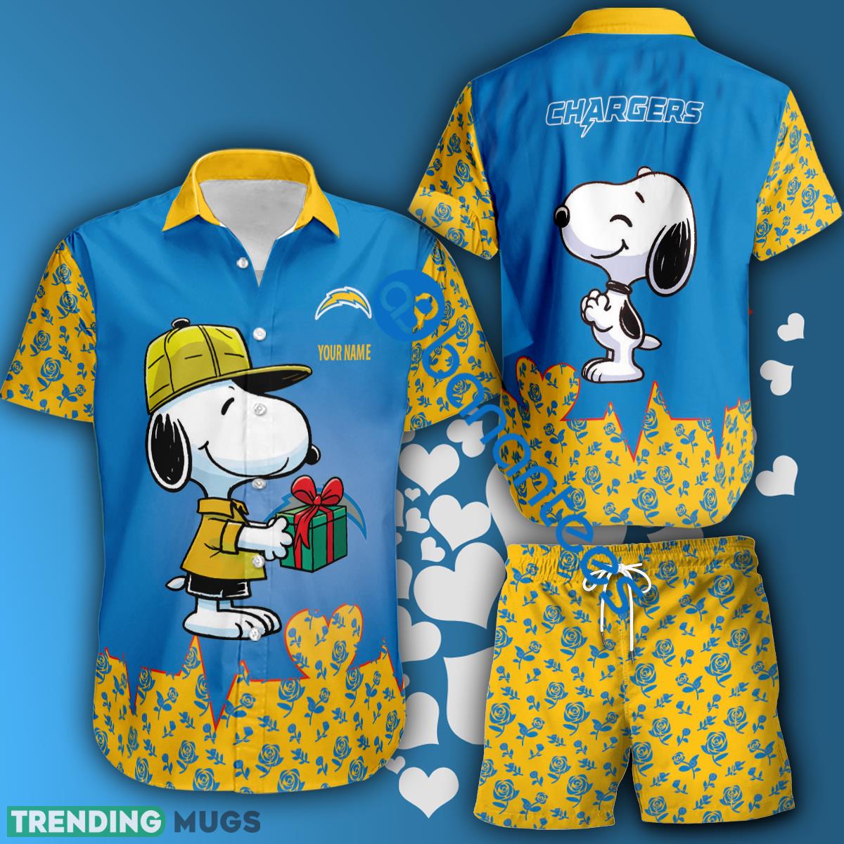 NFL Los Angeles Chargers Snoopy Gift Boyfriend And Girlfriend Hawaiian Shirt And Short Set Custom Name - NFL Los Angeles Chargers Snoopy Gift Boyfriend And Girlfriend Hawaiian Shirt And Short Set Custom Name NFL Los Angeles Chargers Snoopy Gift Boyfriend And Girlfriend Hawaiian Shirt And Short Set Custom Name - NFL Los Angeles Chargers Snoopy Gift Boyfriend And Girlfriend Hawaiian Shirt And Short Set Custom Name