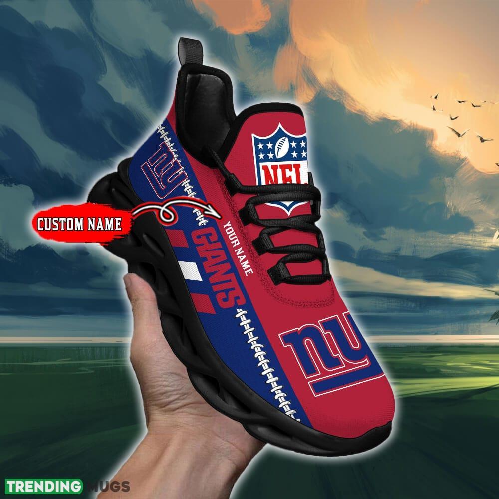 NFL New York Giants Max Soul Shoes Design For Fans Running Sneakers Custom Name Max Soul NFL New York Giants Max Soul Shoes Design For Fans Running Sneakers Custom Name Max Soul