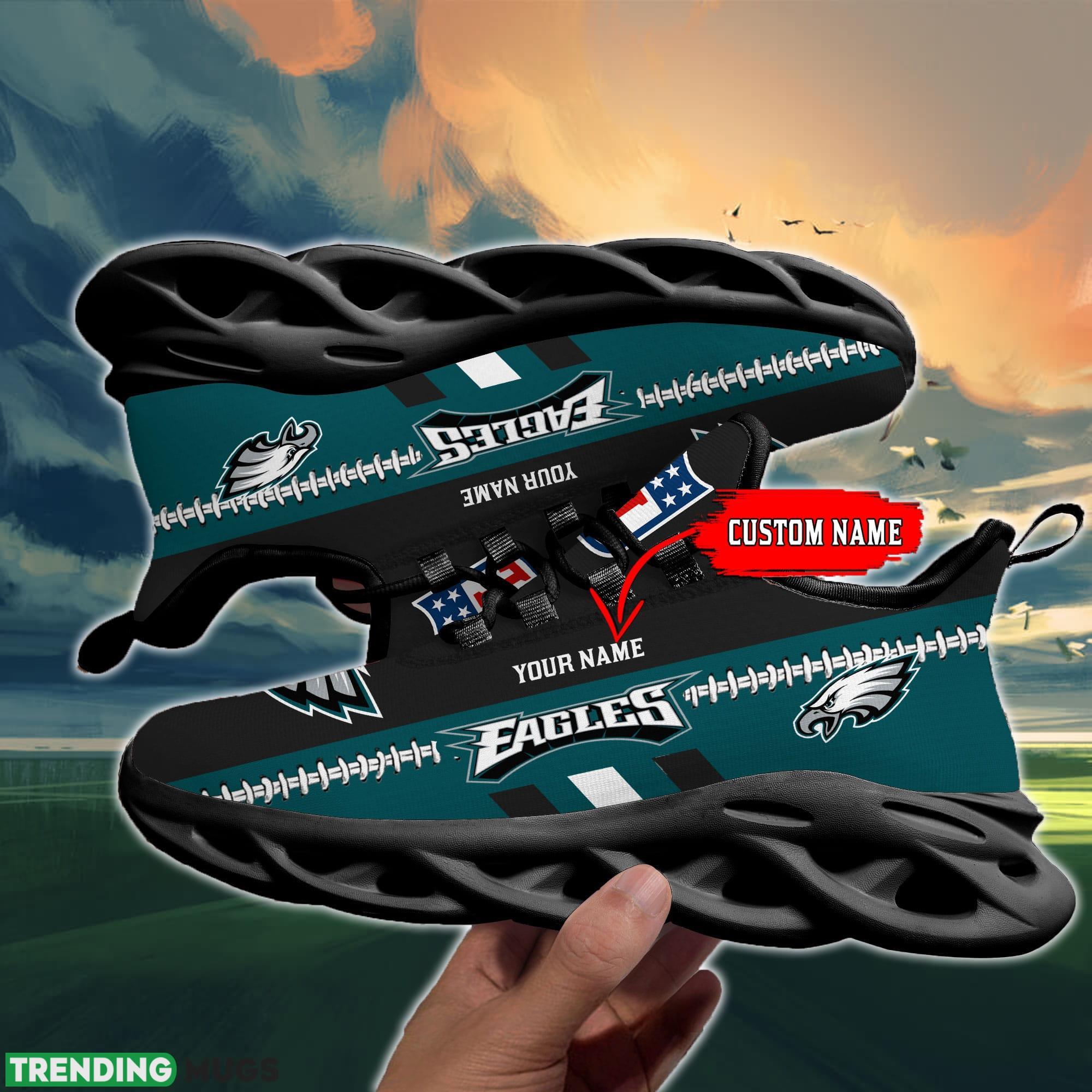 NFL Philadelphia Eagles Max Soul Shoes Design For Fans Running Sneakers Custom Name Max Soul NFL Philadelphia Eagles Max Soul Shoes Design For Fans Running Sneakers Custom Name Max Soul