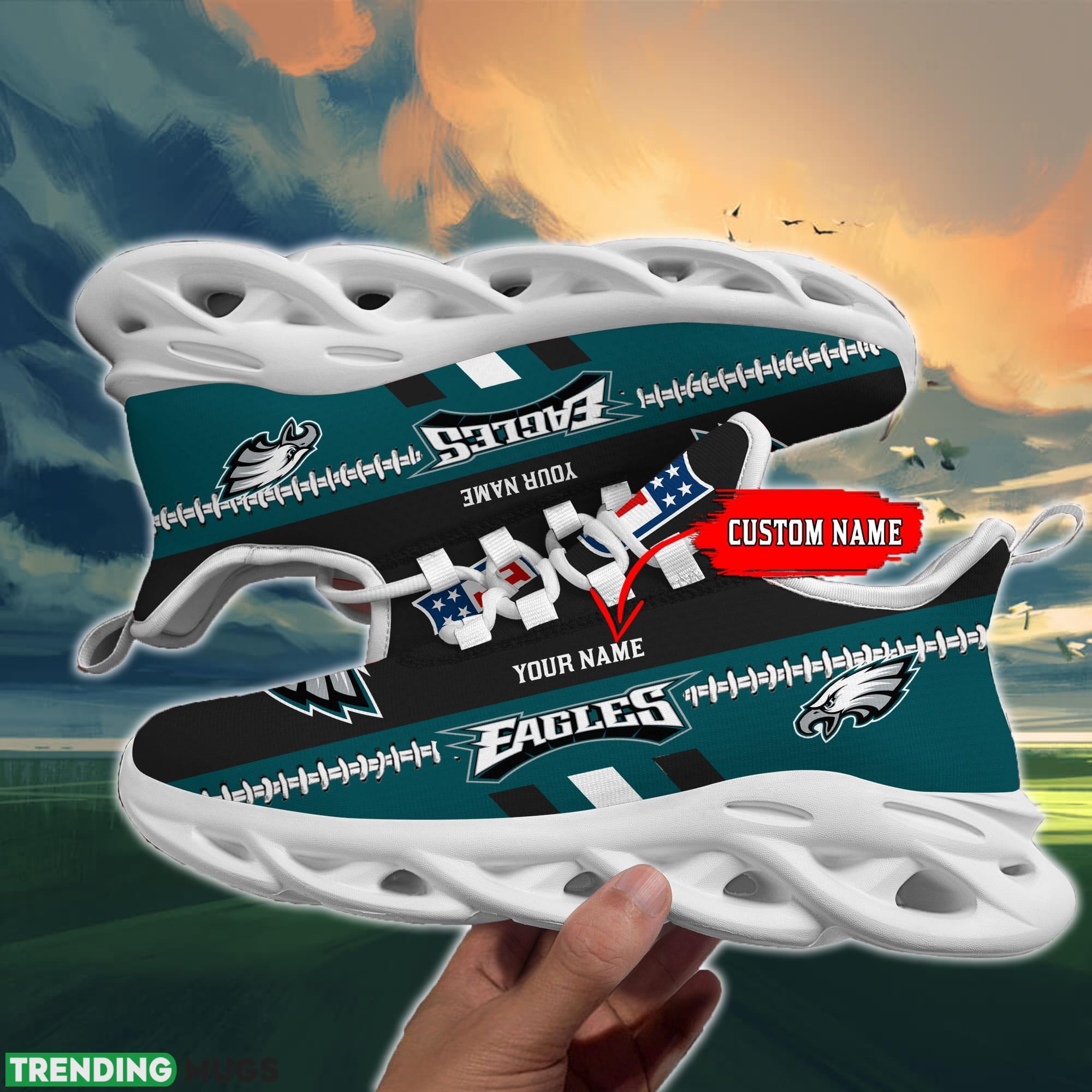 NFL Philadelphia Eagles Max Soul Shoes Design For Fans Running Sneakers Custom Name Max Soul NFL Philadelphia Eagles Max Soul Shoes Design For Fans Running Sneakers Custom Name Max Soul
