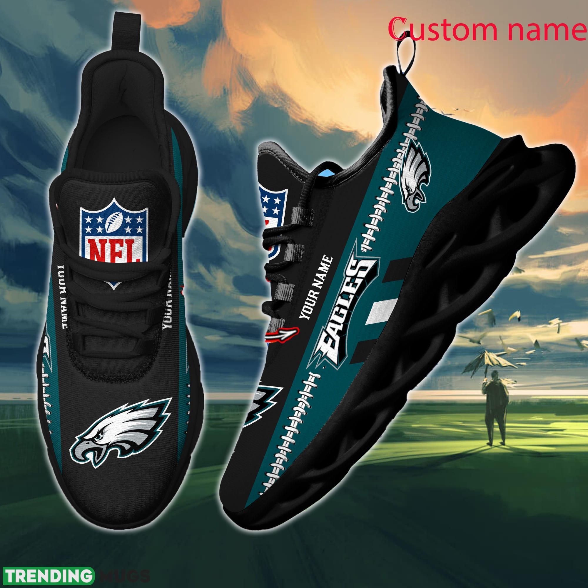 NFL Philadelphia Eagles Max Soul Shoes Design For Fans Running Sneakers Custom Name Max Soul NFL Philadelphia Eagles Max Soul Shoes Design For Fans Running Sneakers Custom Name Max Soul
