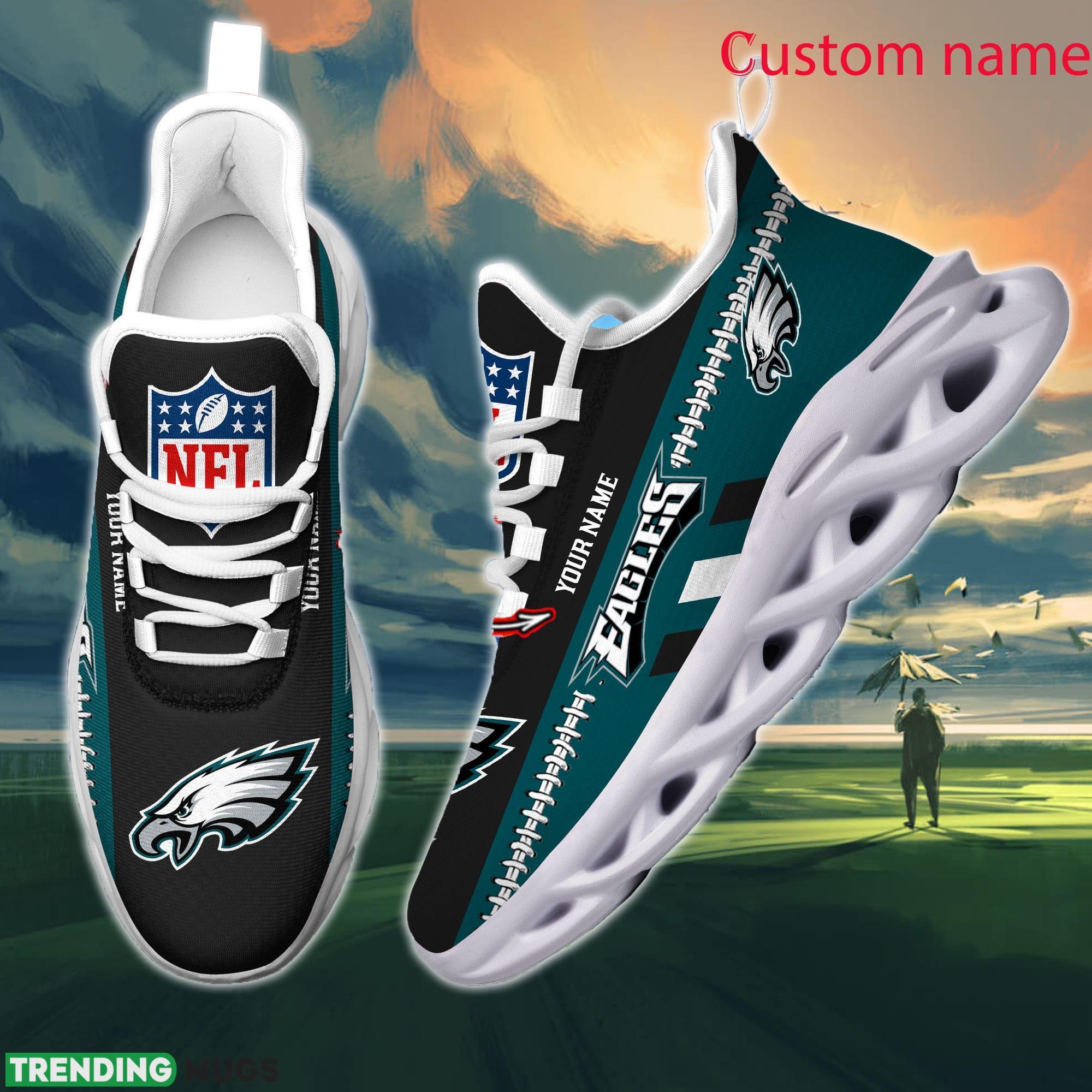 NFL Philadelphia Eagles Max Soul Shoes Design For Fans Running Sneakers Custom Name Max Soul NFL Philadelphia Eagles Max Soul Shoes Design For Fans Running Sneakers Custom Name Max Soul