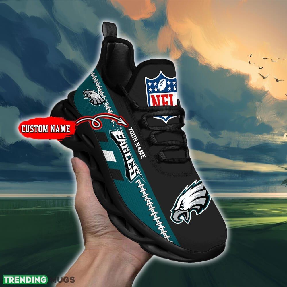 NFL Philadelphia Eagles Max Soul Shoes Design For Fans Running Sneakers Custom Name Max Soul NFL Philadelphia Eagles Max Soul Shoes Design For Fans Running Sneakers Custom Name Max Soul