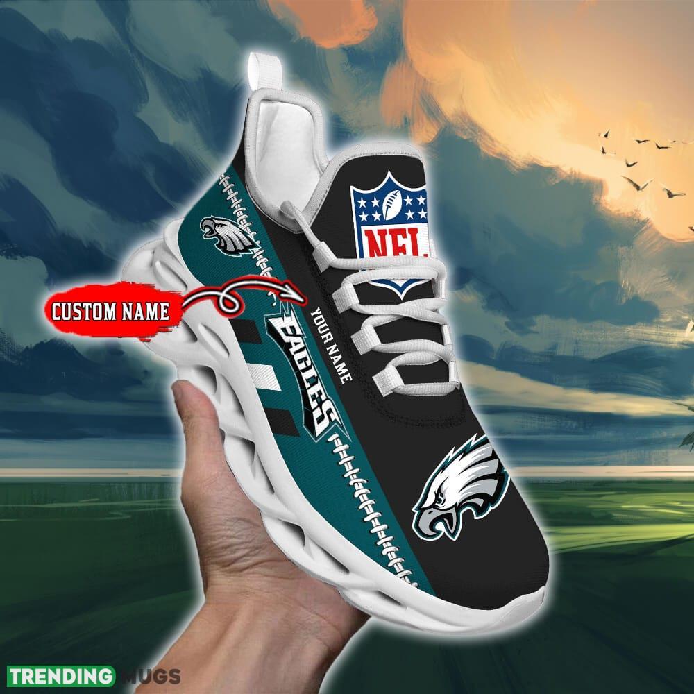 NFL Philadelphia Eagles Max Soul Shoes Design For Fans Running Sneakers Custom Name - NFL Philadelphia Eagles Max Soul Shoes_1 NFL Philadelphia Eagles Max Soul Shoes Design For Fans Running Sneakers Custom Name - NFL Philadelphia Eagles Max Soul Shoes_1