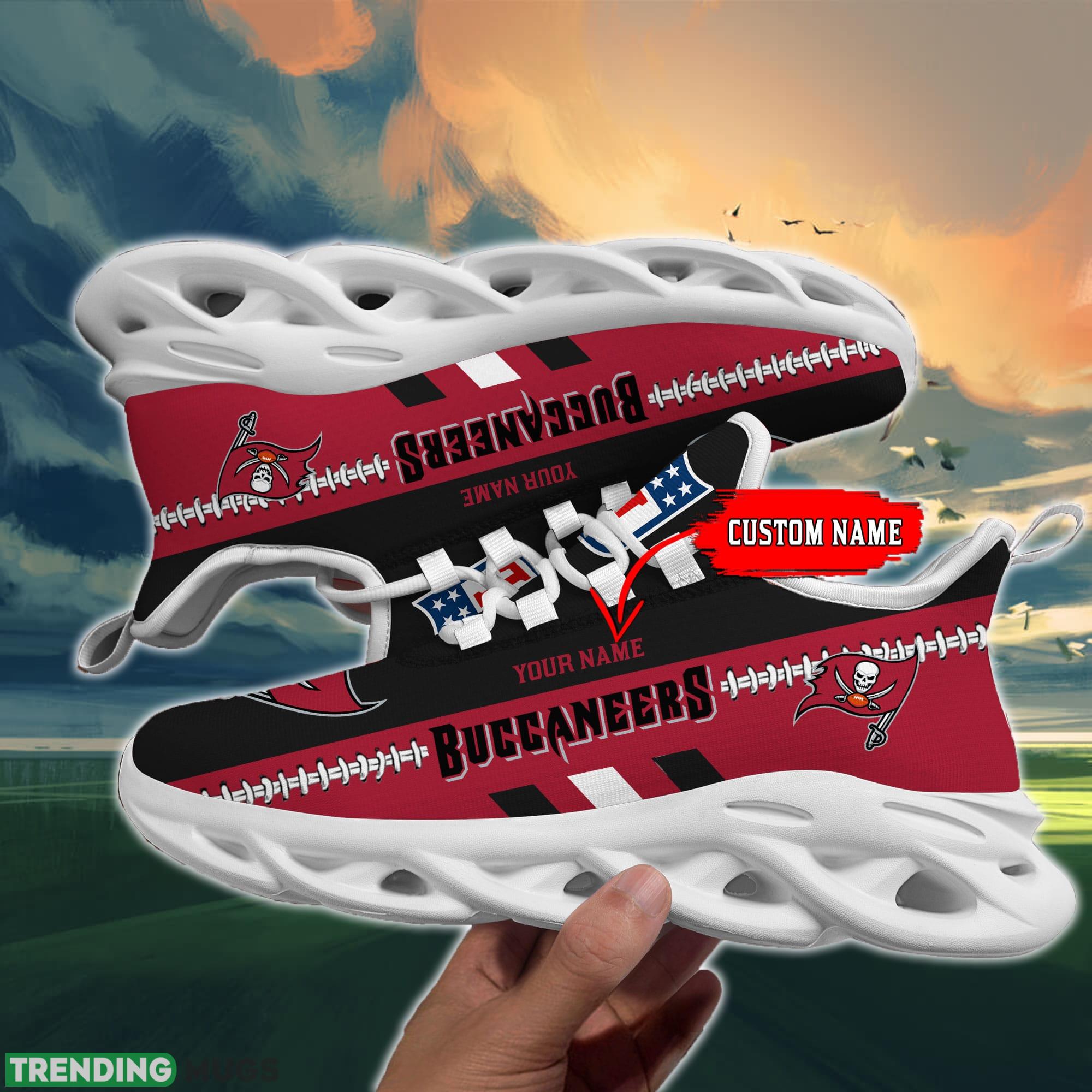 NFL Tampa Bay Buccaneers Max Soul Shoes Design For Fans Running Sneakers Custom Name Max Soul NFL Tampa Bay Buccaneers Max Soul Shoes Design For Fans Running Sneakers Custom Name Max Soul