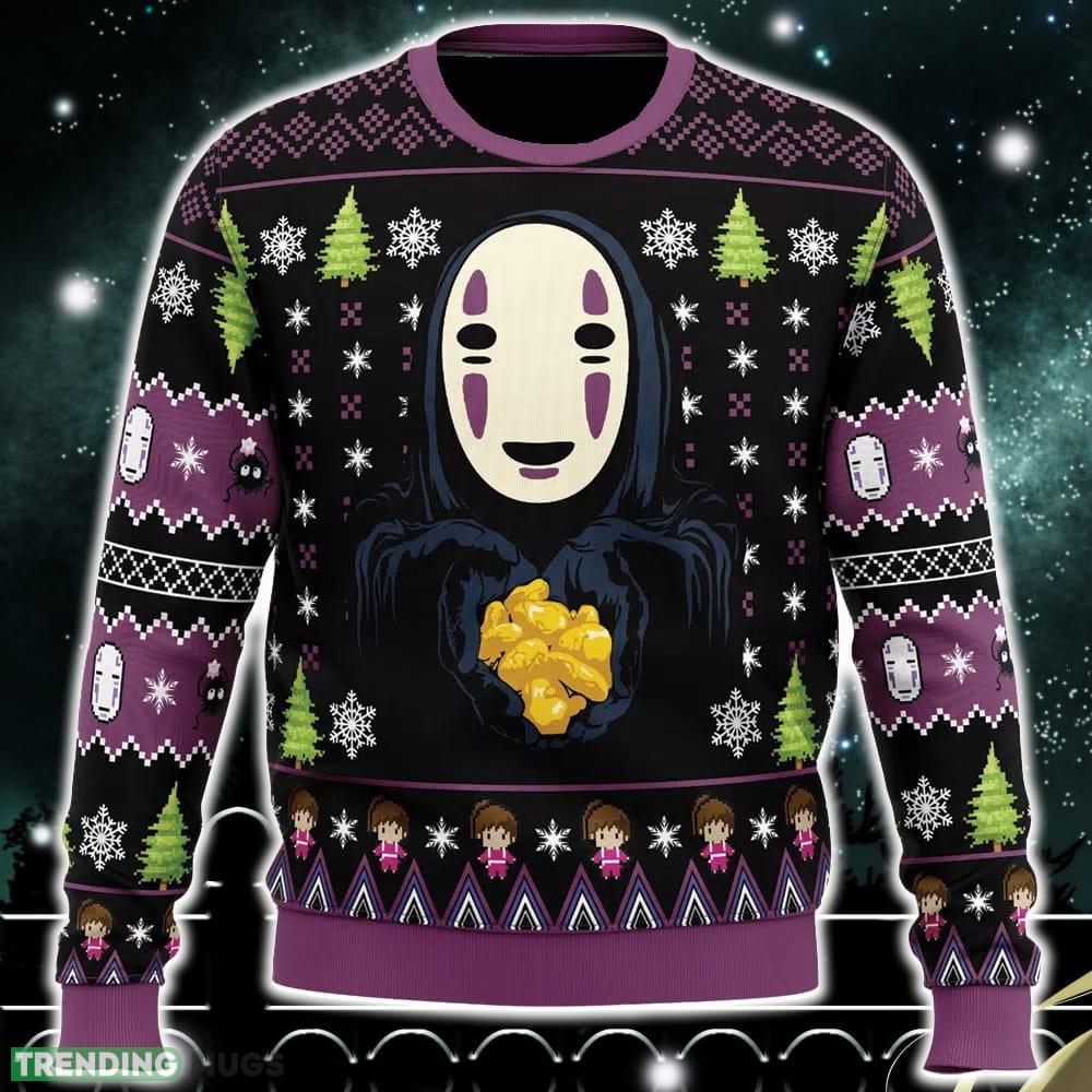 No Face Gold Nuggets Spirited Away Ugly Christmas Sweater Funny Gift Ideas Christmas - No Face Gold Nuggets Spirited Away Ugly Christmas Sweater_1 No Face Gold Nuggets Spirited Away Ugly Christmas Sweater Funny Gift Ideas Christmas - No Face Gold Nuggets Spirited Away Ugly Christmas Sweater_1