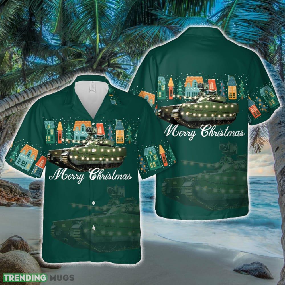 Norwegian Army CV90 Infantry Fighting Vehicle Christmas Hawaiian Shirt - Norwegian Army CV90 Infantry Fighting Vehicle Christmas Hawaiian Shirt Norwegian Army CV90 Infantry Fighting Vehicle Christmas Hawaiian Shirt - Norwegian Army CV90 Infantry Fighting Vehicle Christmas Hawaiian Shirt