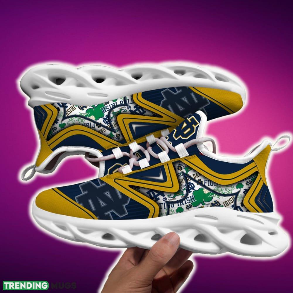 Notre Dame Fighting Irish Black And White Clunky Shoes NCAA Teams For Fans Running Shoes New Clunky Sneakers Max Soul Notre Dame Fighting Irish Black And White Clunky Shoes NCAA Teams For Fans Running Shoes New Clunky Sneakers Max Soul
