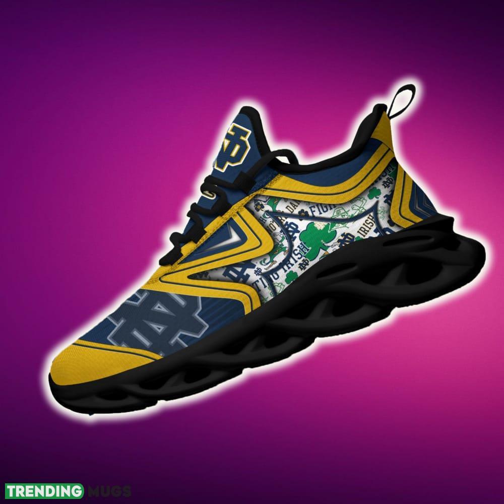 Notre Dame Fighting Irish Black And White Clunky Shoes NCAA Teams For Fans Running Shoes New Clunky Sneakers Max Soul Notre Dame Fighting Irish Black And White Clunky Shoes NCAA Teams For Fans Running Shoes New Clunky Sneakers Max Soul