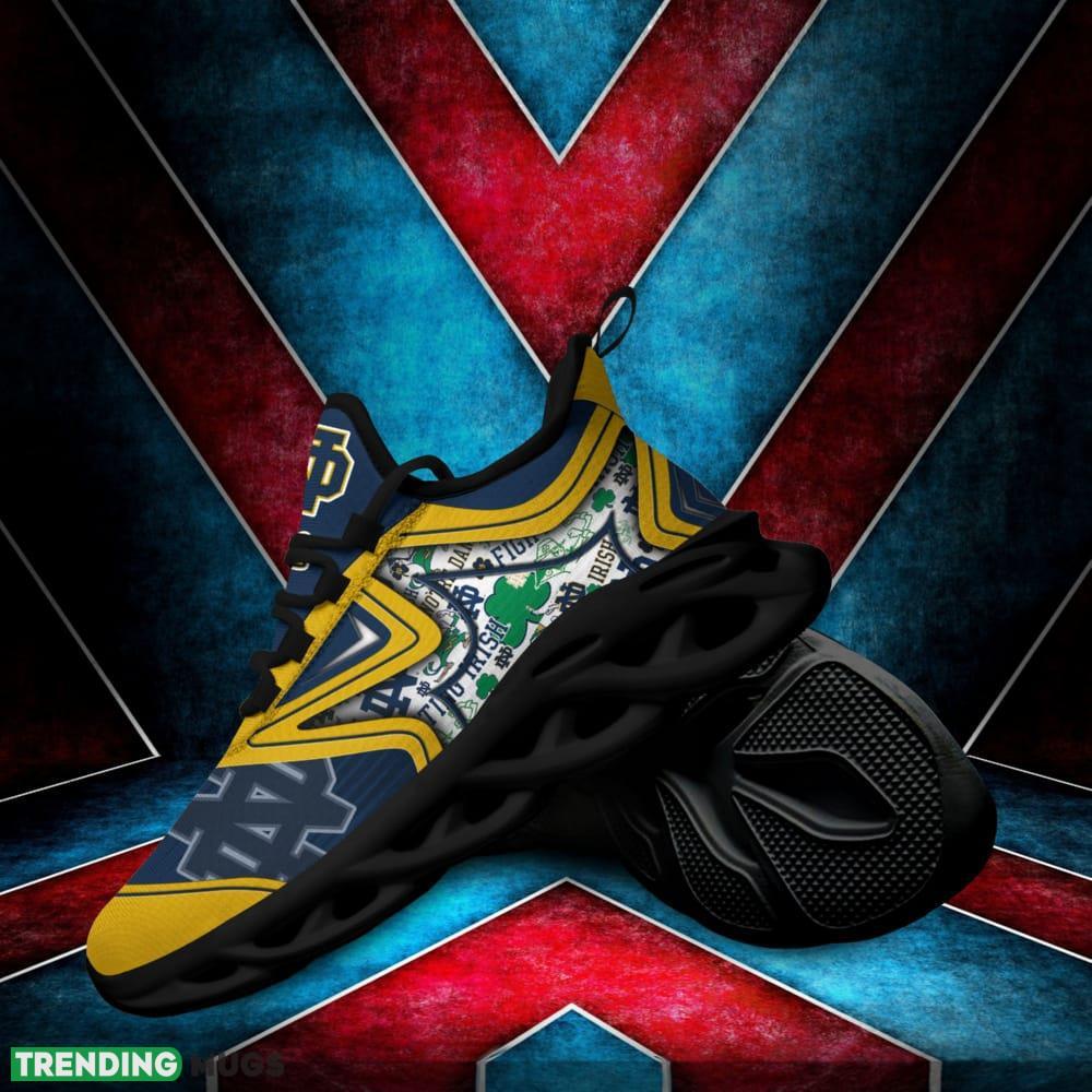 Notre Dame Fighting Irish Black And White Clunky Shoes NCAA Teams For Fans Running Shoes New Clunky Sneakers Max Soul Notre Dame Fighting Irish Black And White Clunky Shoes NCAA Teams For Fans Running Shoes New Clunky Sneakers Max Soul
