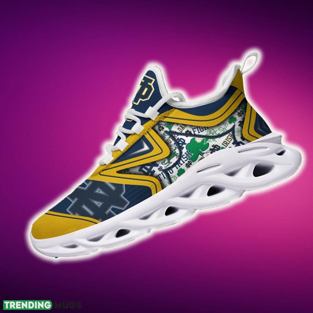 Notre Dame Fighting Irish Black And White Clunky Shoes NCAA Teams For Fans Running Shoes New Clunky Sneakers Max Soul Notre Dame Fighting Irish Black And White Clunky Shoes NCAA Teams For Fans Running Shoes New Clunky Sneakers Max Soul