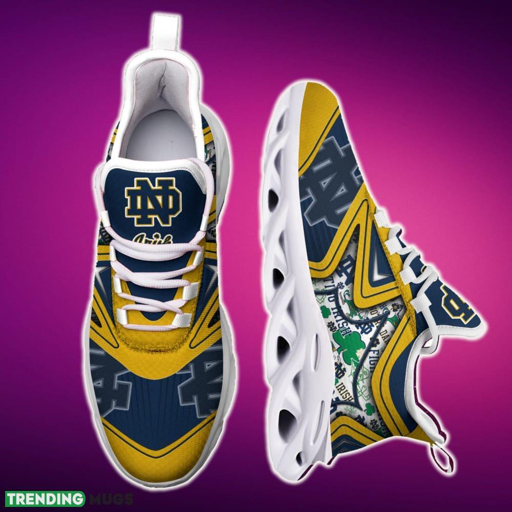 Notre Dame Fighting Irish Black And White Clunky Shoes NCAA Teams For Fans Running Shoes New Clunky Sneakers Max Soul Notre Dame Fighting Irish Black And White Clunky Shoes NCAA Teams For Fans Running Shoes New Clunky Sneakers Max Soul