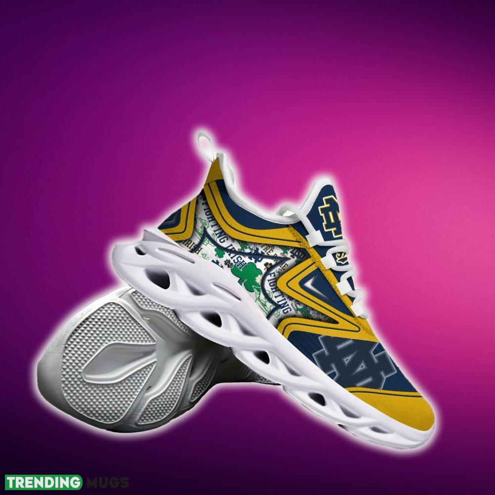 Notre Dame Fighting Irish Black And White Clunky Shoes NCAA Teams For Fans Running Shoes New Clunky Sneakers Max Soul Notre Dame Fighting Irish Black And White Clunky Shoes NCAA Teams For Fans Running Shoes New Clunky Sneakers Max Soul