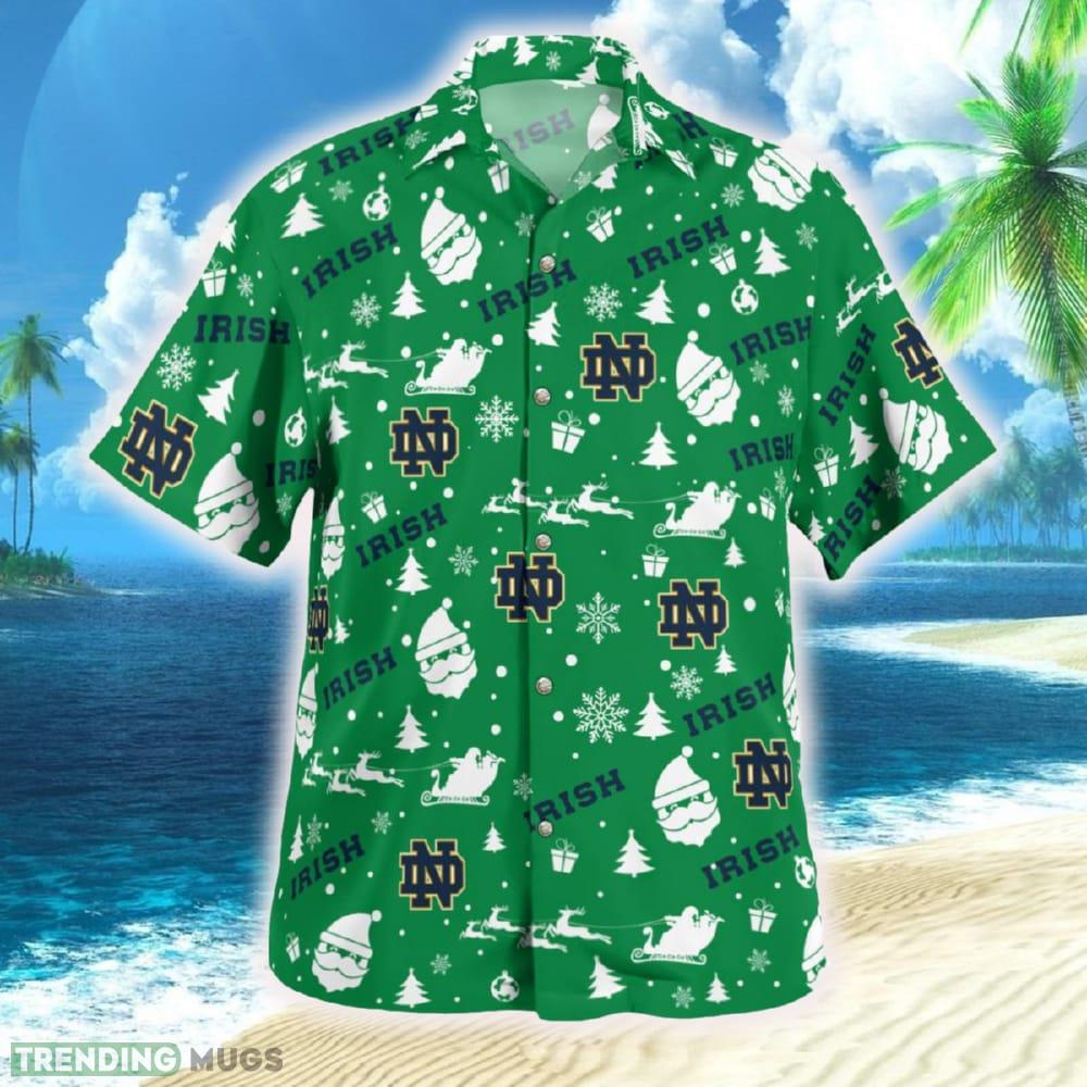 Notre Dame Fighting Irish Christmas Hawaiian Shirt Beach Gift Fans For Men And Women Hawaiian Shirt Notre Dame Fighting Irish Christmas Hawaiian Shirt Beach Gift Fans For Men And Women Hawaiian Shirt