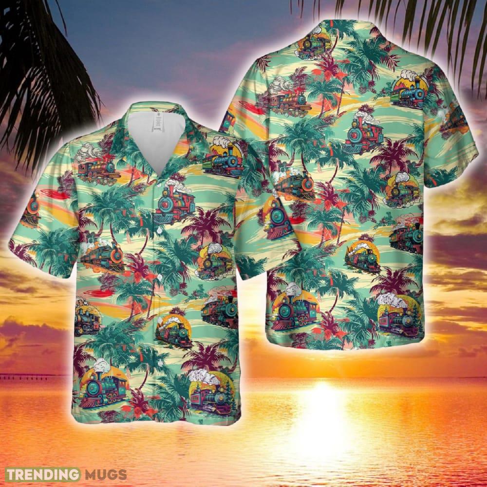 Nursery Train Hawaiian Shirt - Nursery Train Hawaiian Shirt Nursery Train Hawaiian Shirt - Nursery Train Hawaiian Shirt