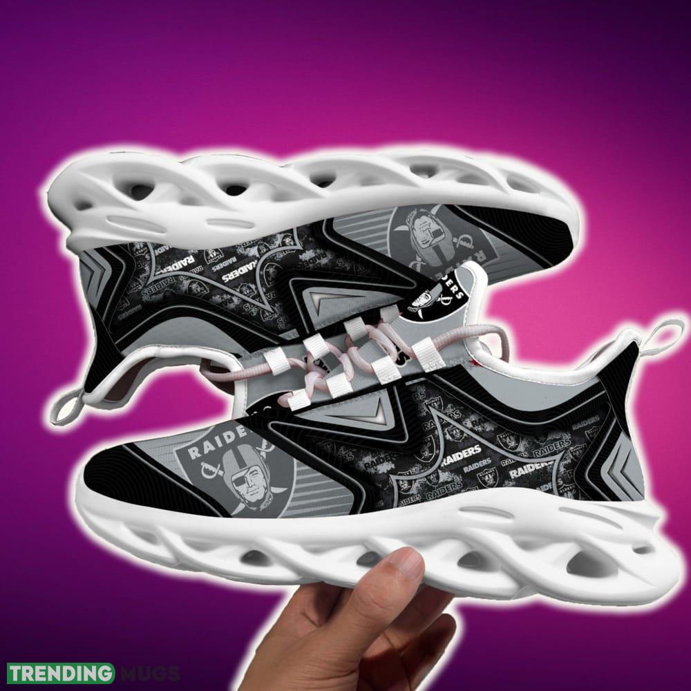Oakland Raiders Black And White Trendy Sports Sneakers Ideas For Men And Women Gift Max Soul Shoes Max Soul Oakland Raiders Black And White Trendy Sports Sneakers Ideas For Men And Women Gift Max Soul Shoes Max Soul