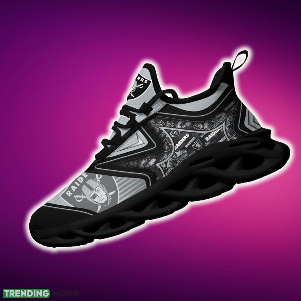 Oakland Raiders Black And White Trendy Sports Sneakers Ideas For Men And Women Gift Max Soul Shoes Max Soul Oakland Raiders Black And White Trendy Sports Sneakers Ideas For Men And Women Gift Max Soul Shoes Max Soul