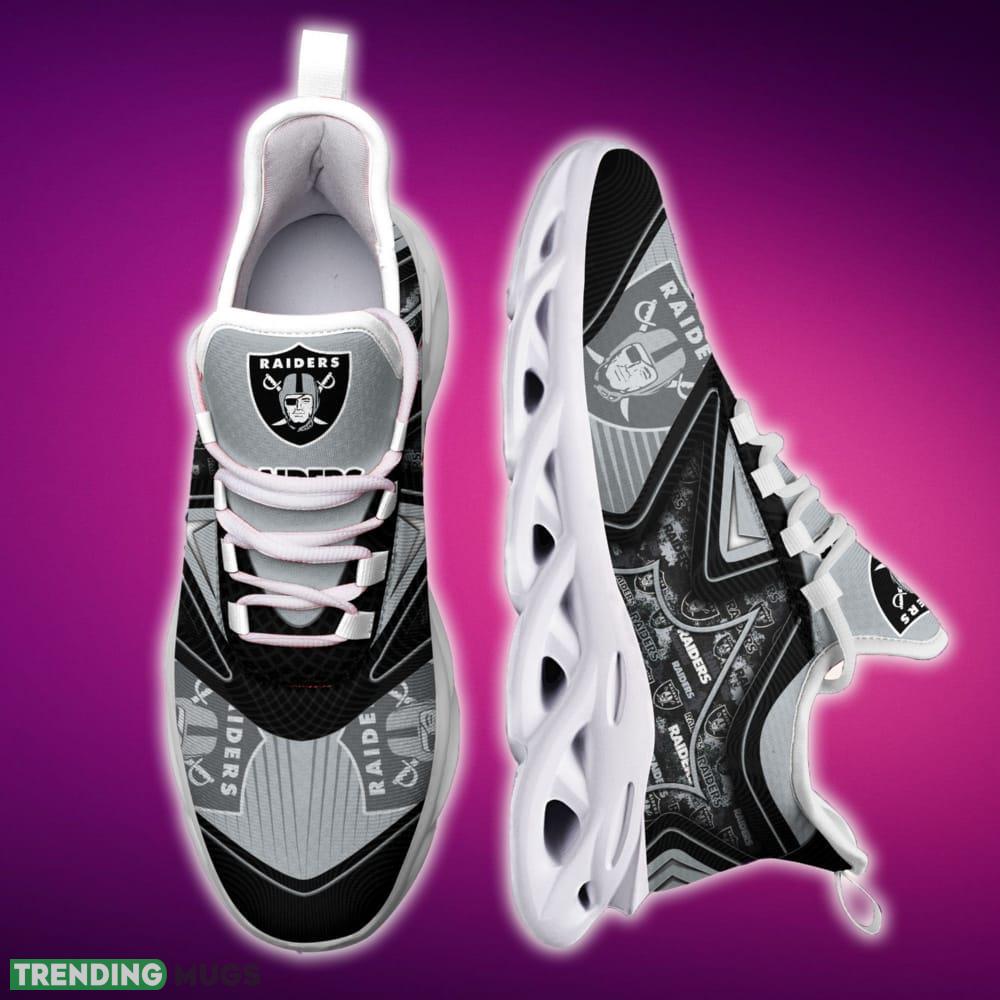 Oakland Raiders Black And White Trendy Sports Sneakers Ideas For Men And Women Gift Max Soul Shoes Max Soul Oakland Raiders Black And White Trendy Sports Sneakers Ideas For Men And Women Gift Max Soul Shoes Max Soul