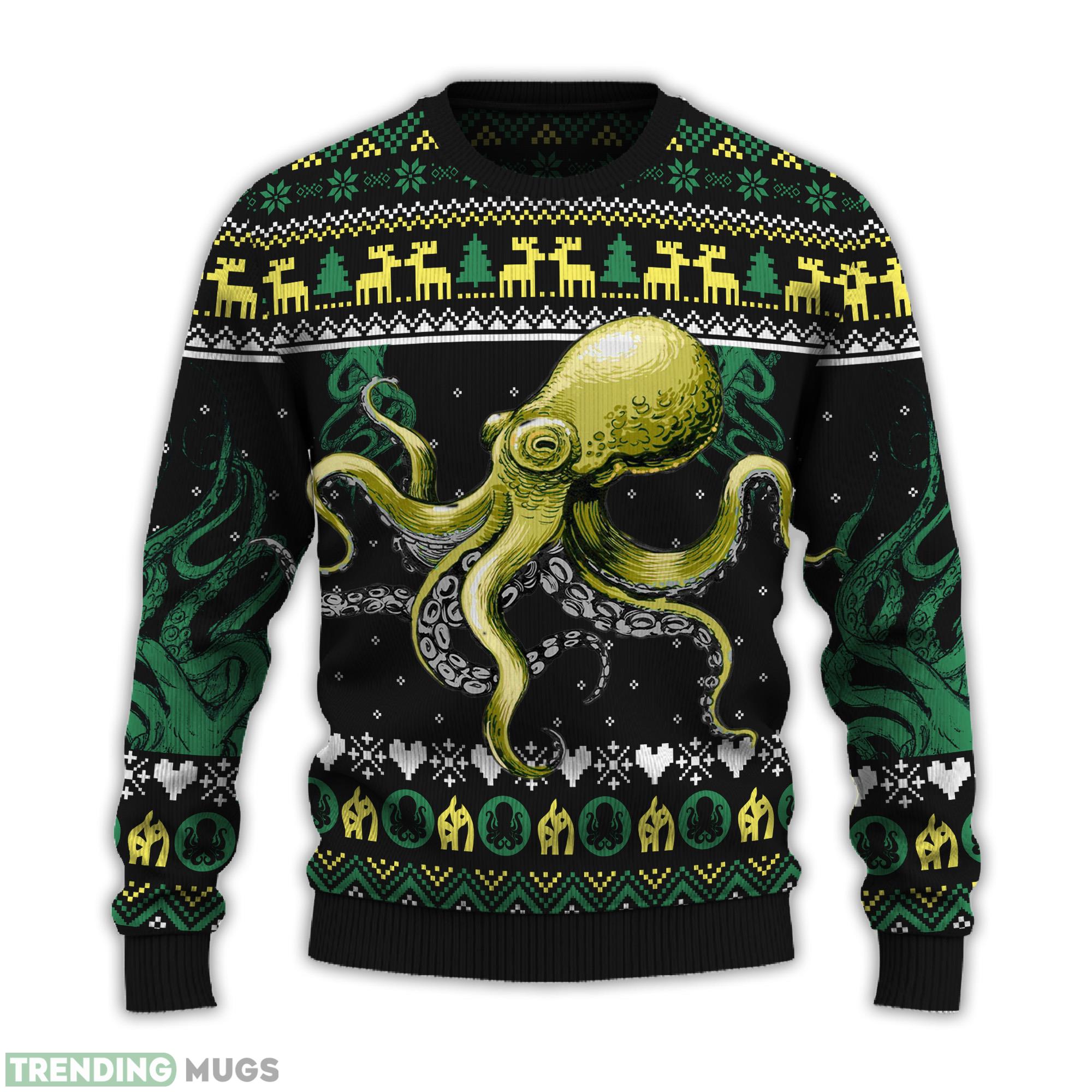 Octopus Cool Ugly Christmas Sweater 2023 Trending Apparel For Fans Gift - Octopus Cool Ugly Christmas Sweater_ 1 Octopus Cool Ugly Christmas Sweater 2023 Trending Apparel For Fans Gift - Octopus Cool Ugly Christmas Sweater_ 1